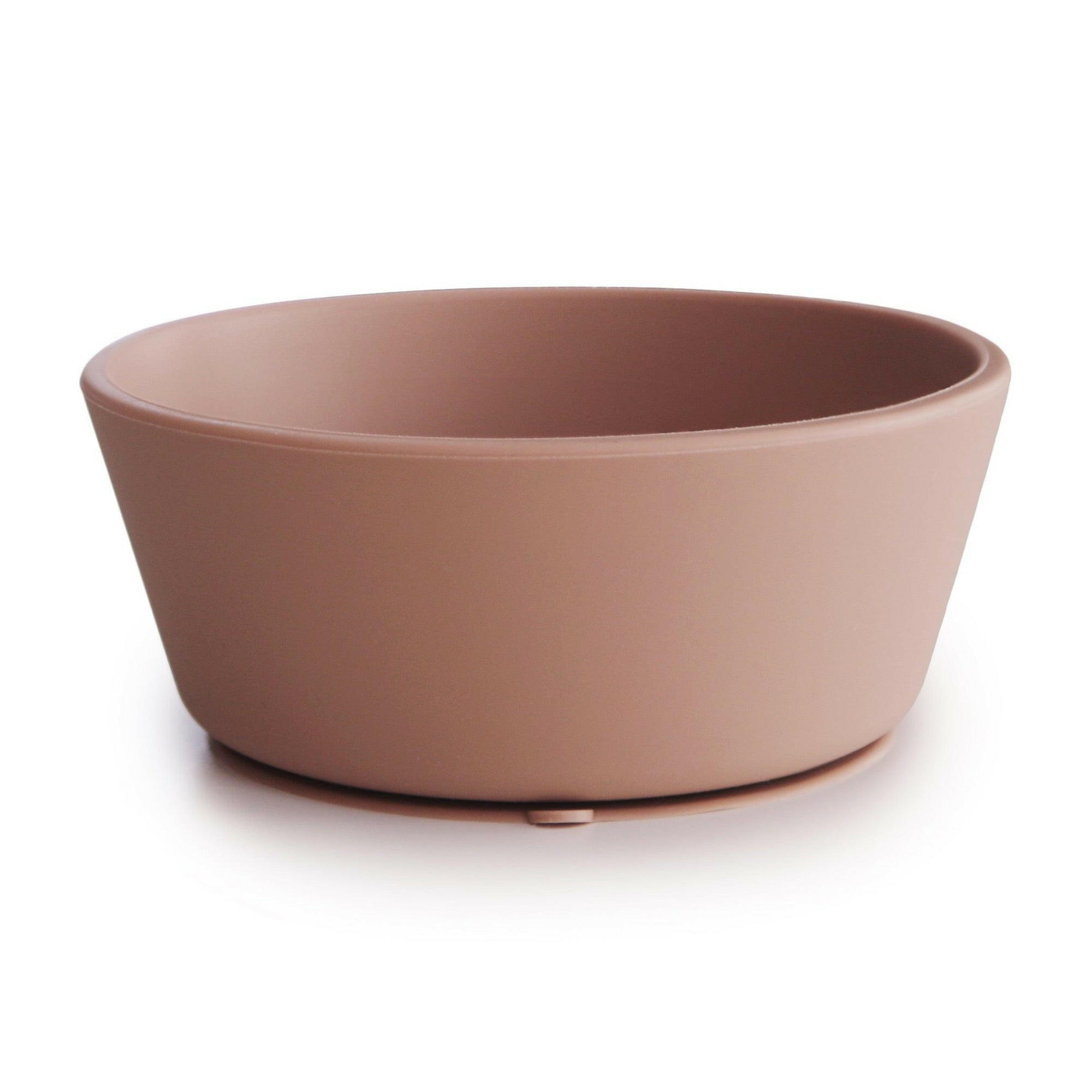 Silicone Suction Bowl Feeding Mushie Blush