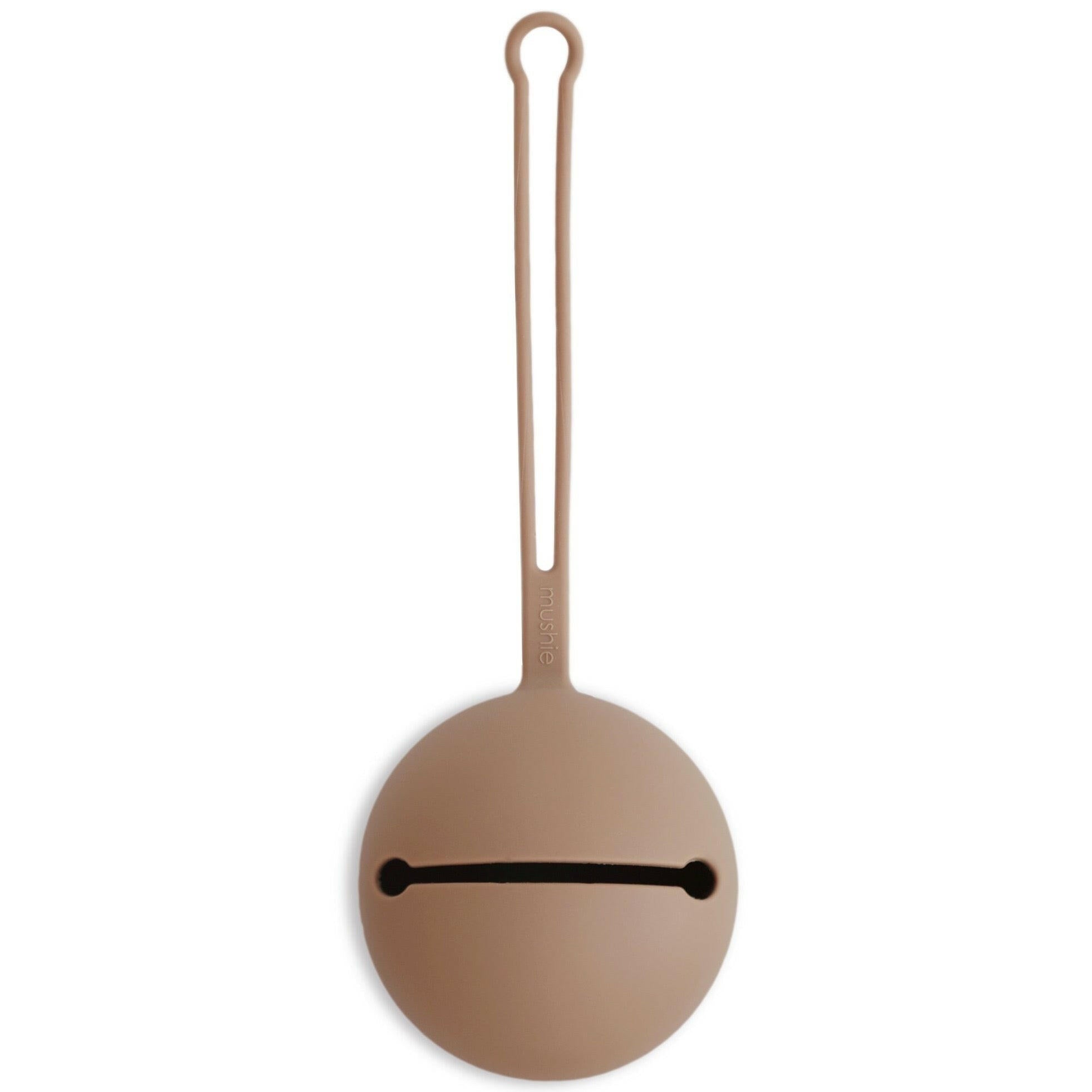 Silicone Pacifier Holder Case Baby Essentials Mushie Natural
