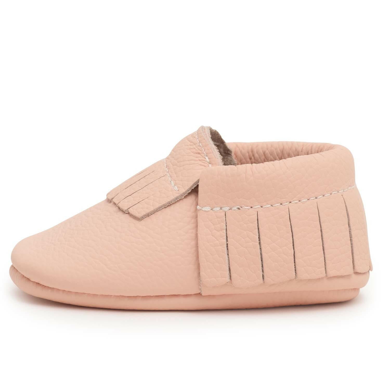 Desert Rose Baby Moccasins Baby Moccasins BirdRock Baby US 2 (Newborn; 3.75" Sole)
