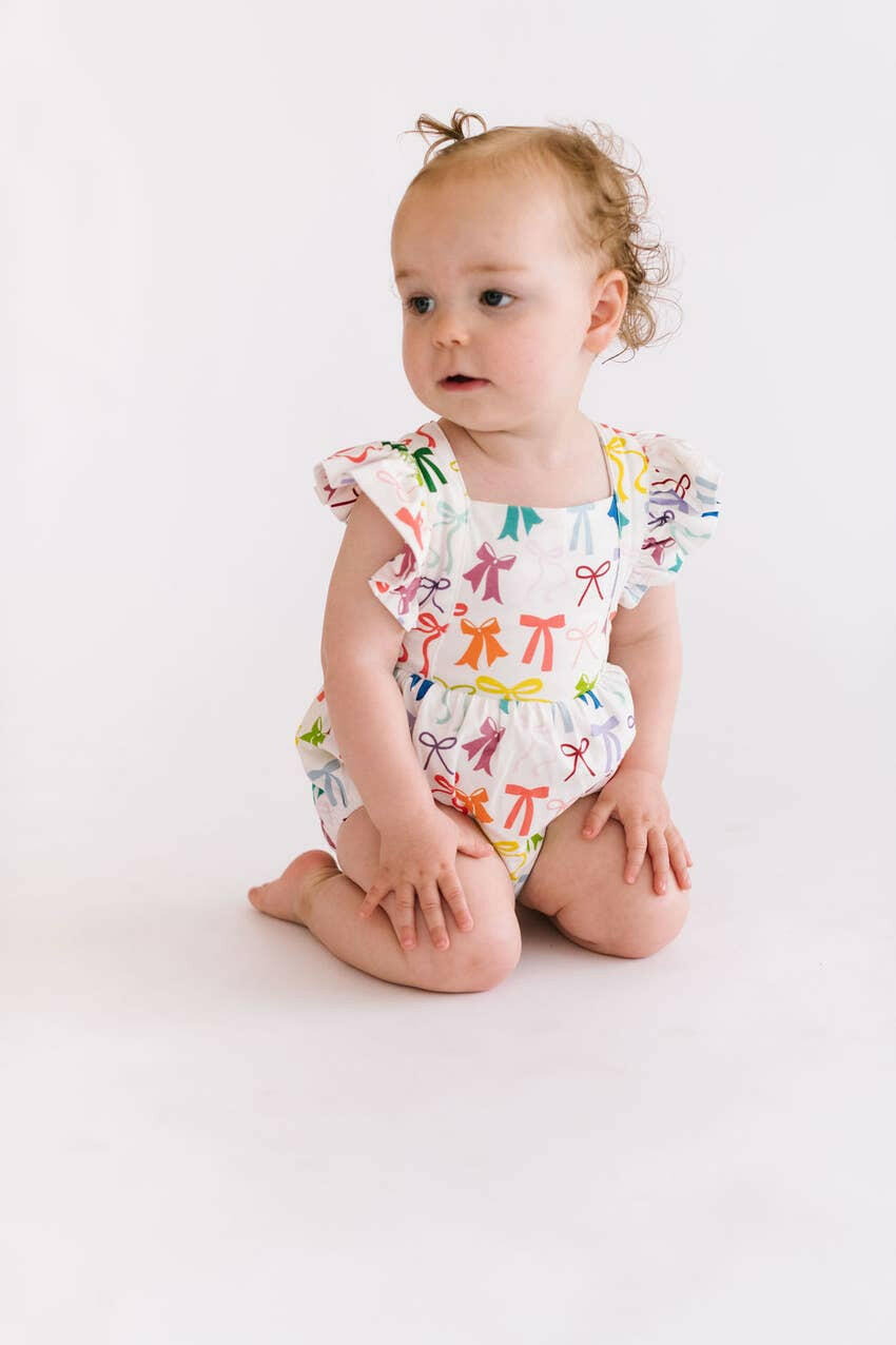 Emmy Romper in Rain-Bows romper Ollie Jay