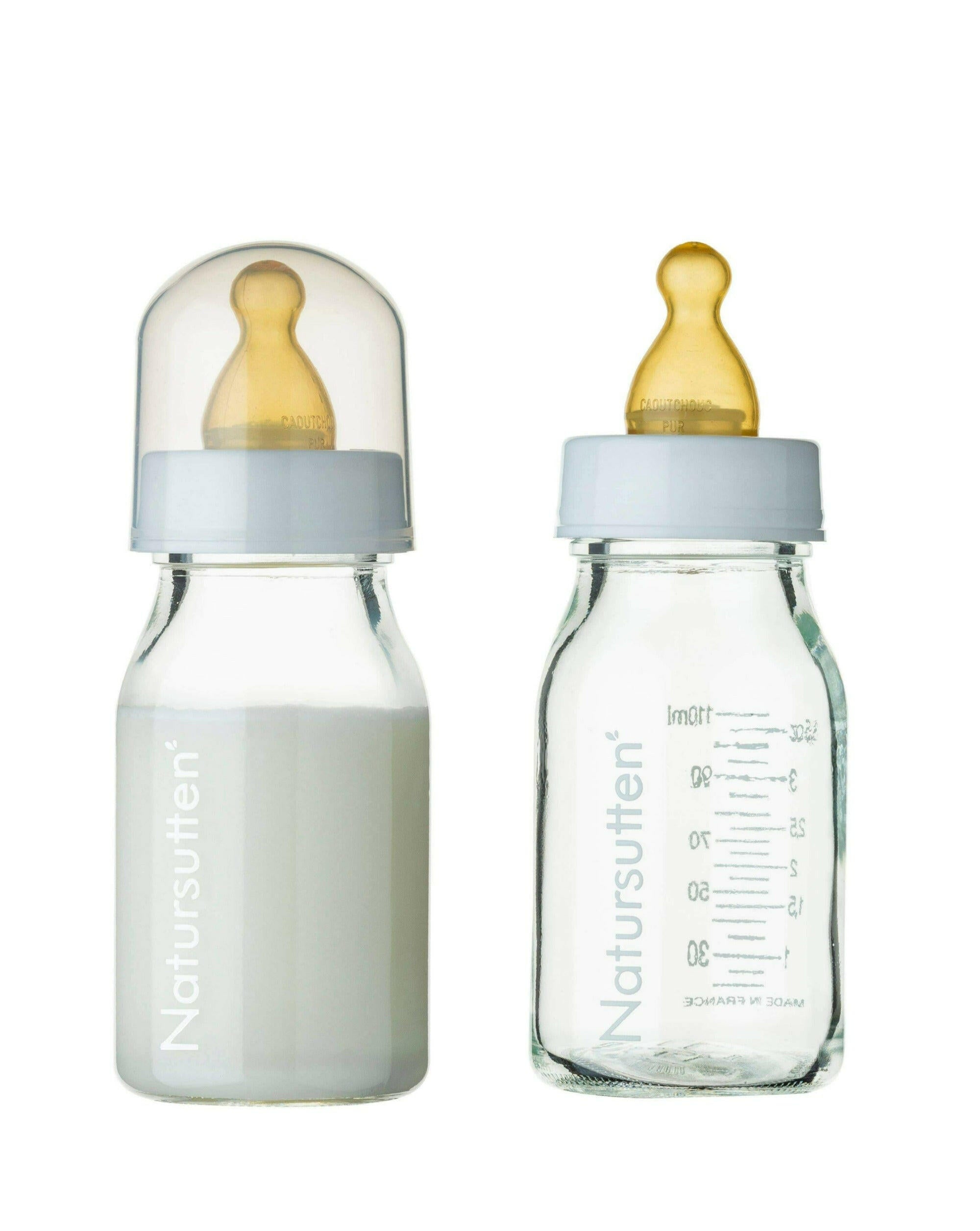 Natursutten® Glass 4 oz Baby Bottles - 2 Pack Feeding Natursutten®