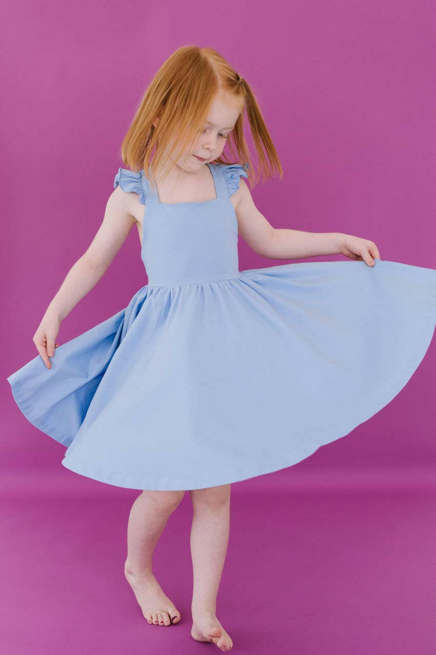 Rosita Dress in Baby Blue Ollie Jay