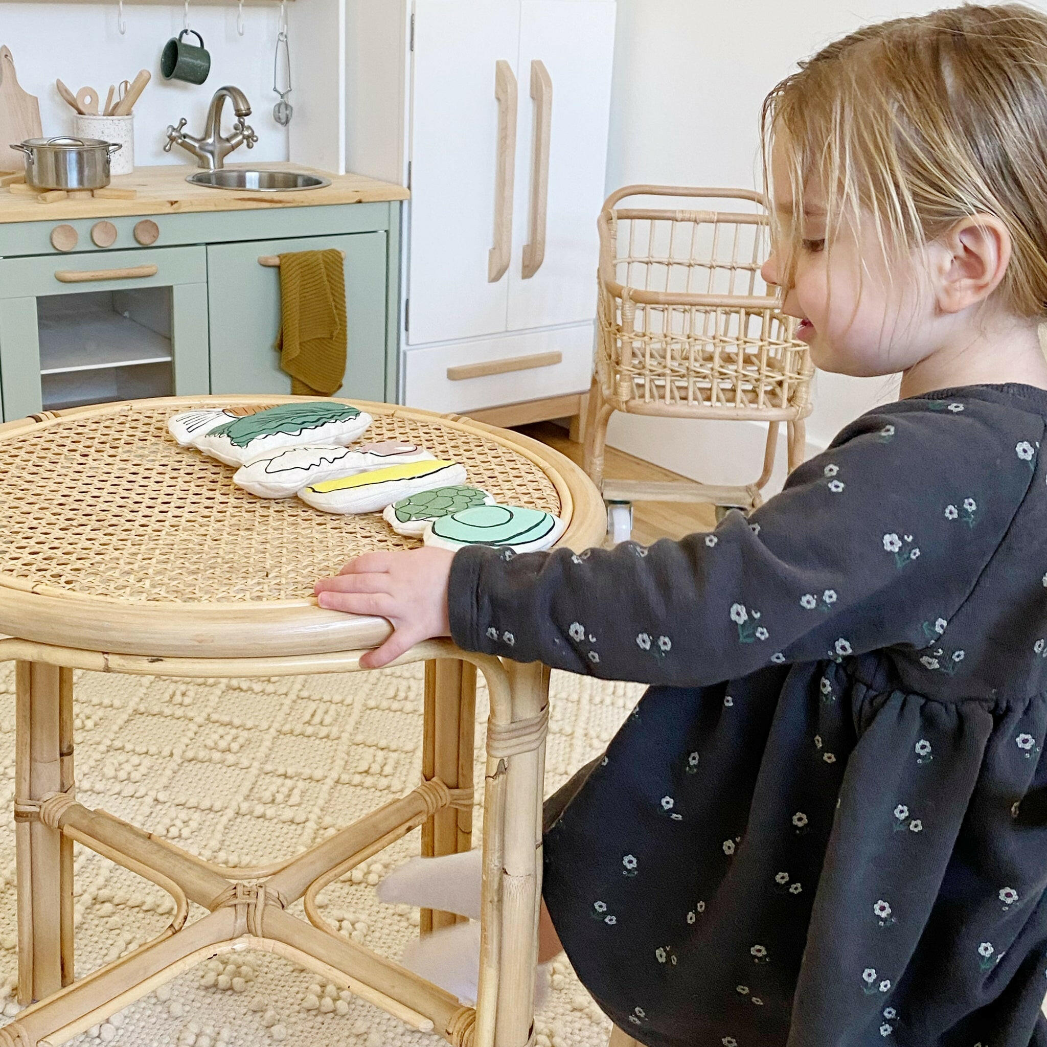Rattan Table for Kids Poppie Toys