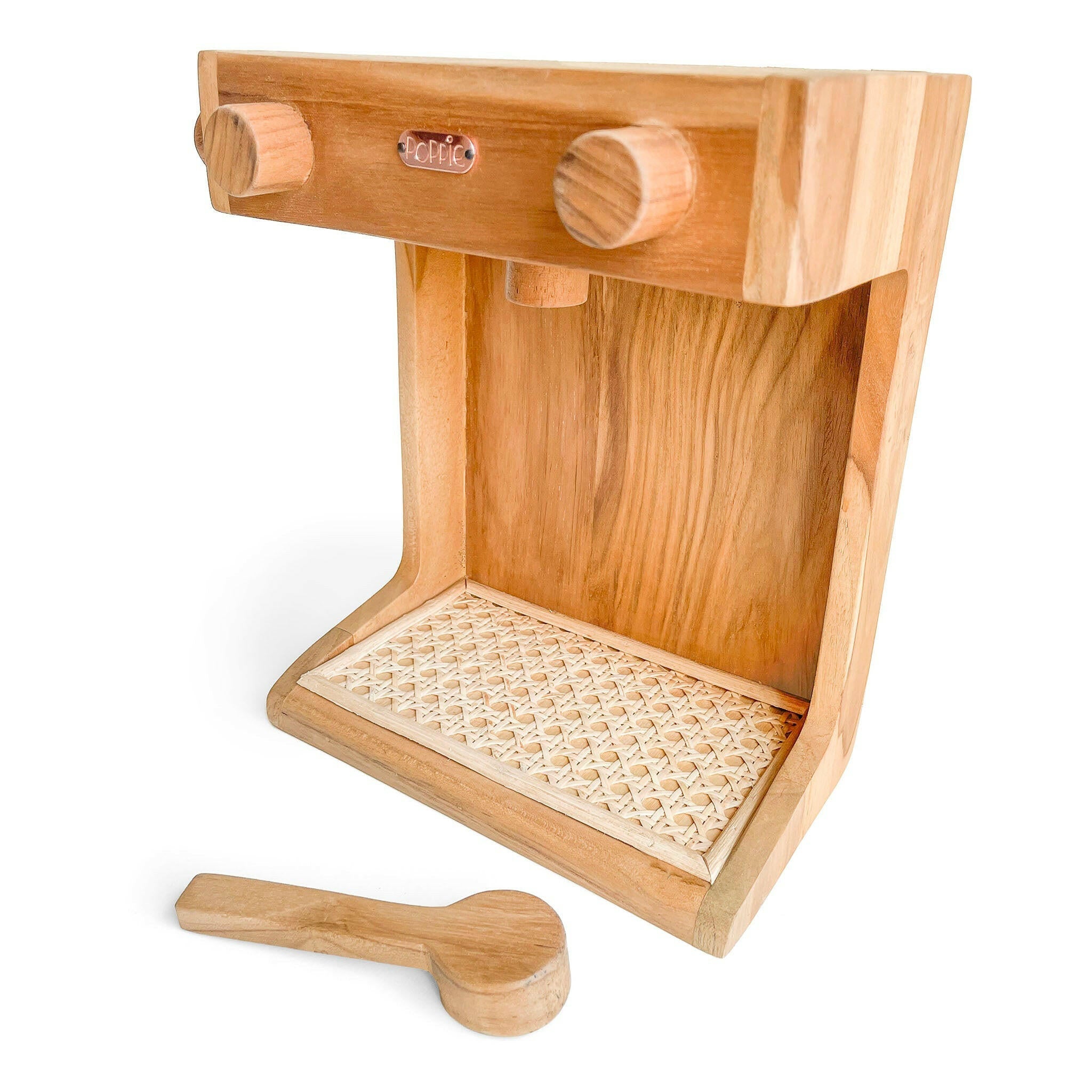 Teak Wood Play Barista Set Poppie Toys