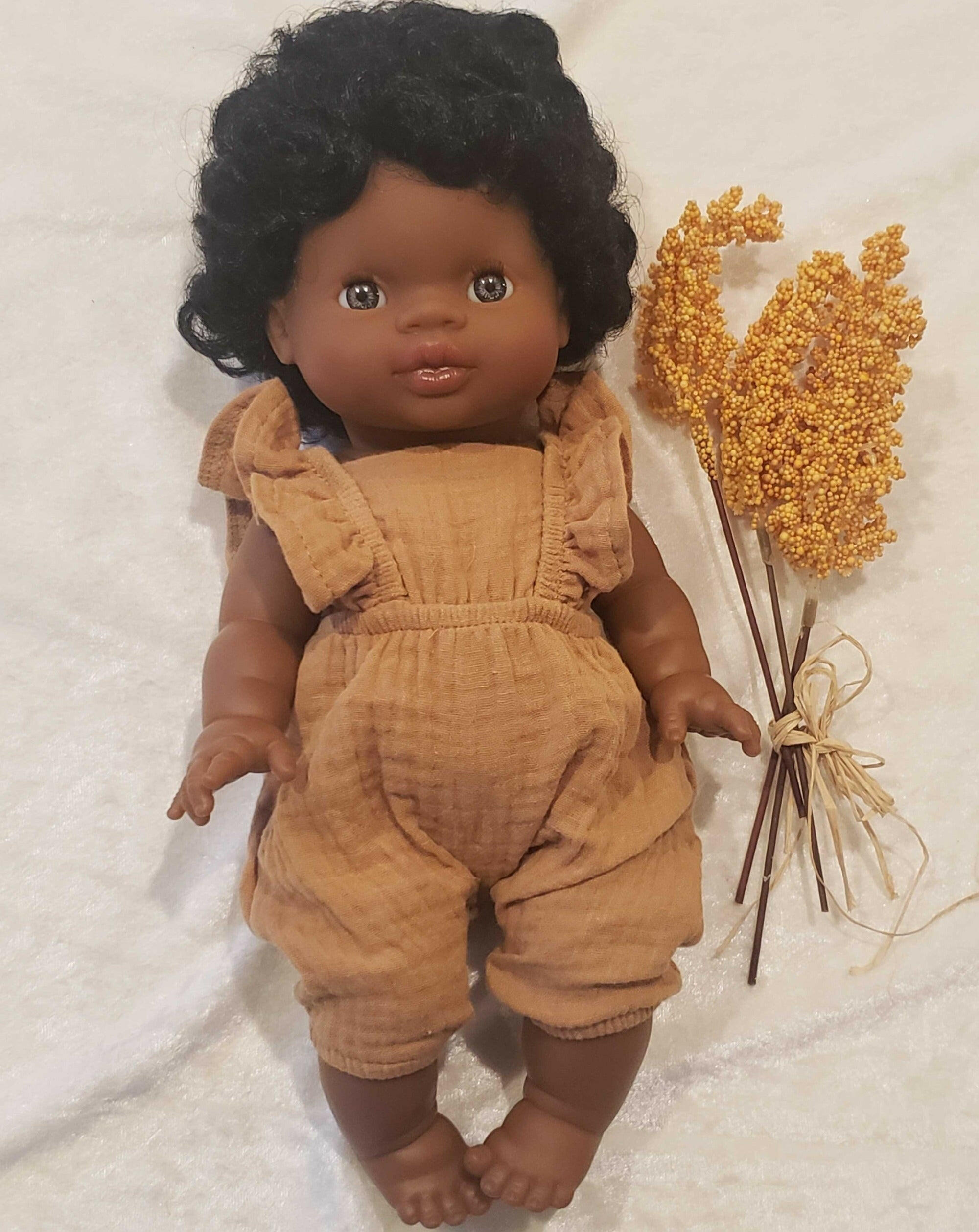 Maya Jumpsuit Caramel Doll Clothing Minikane