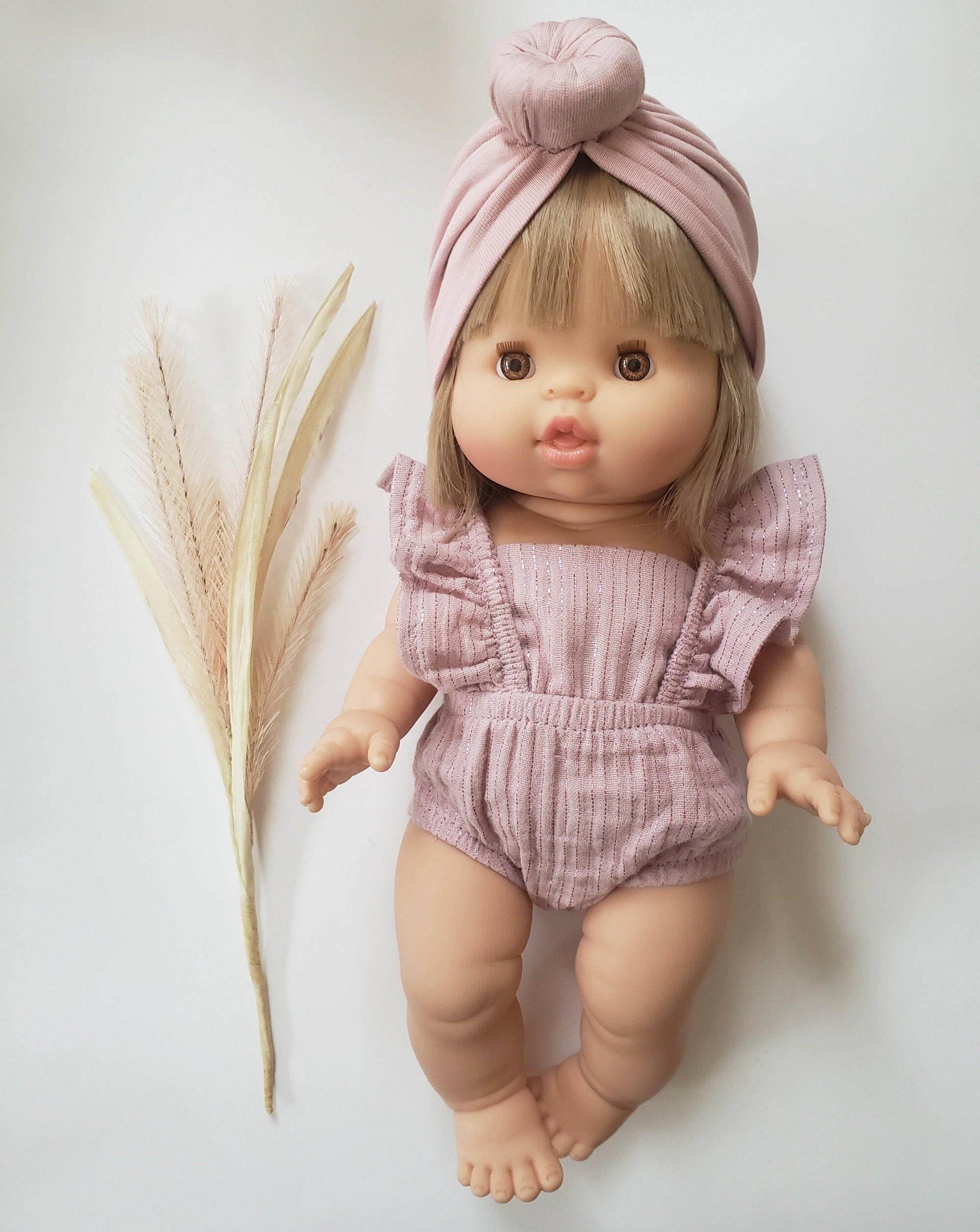Minikane Doll Romper Lurex Rose Doll Clothing Minikane
