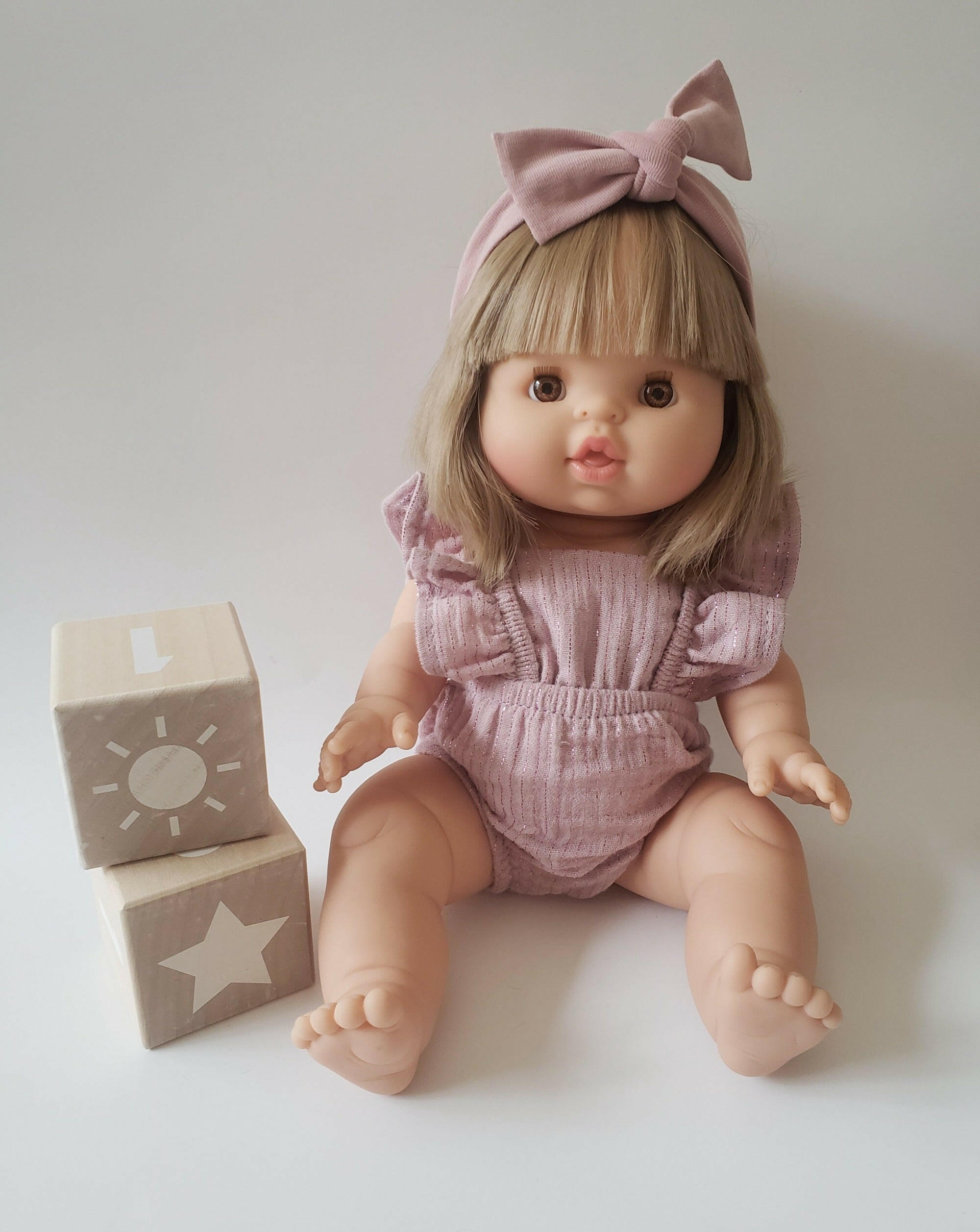 Minikane Doll Romper Lurex Rose Doll Clothing Minikane