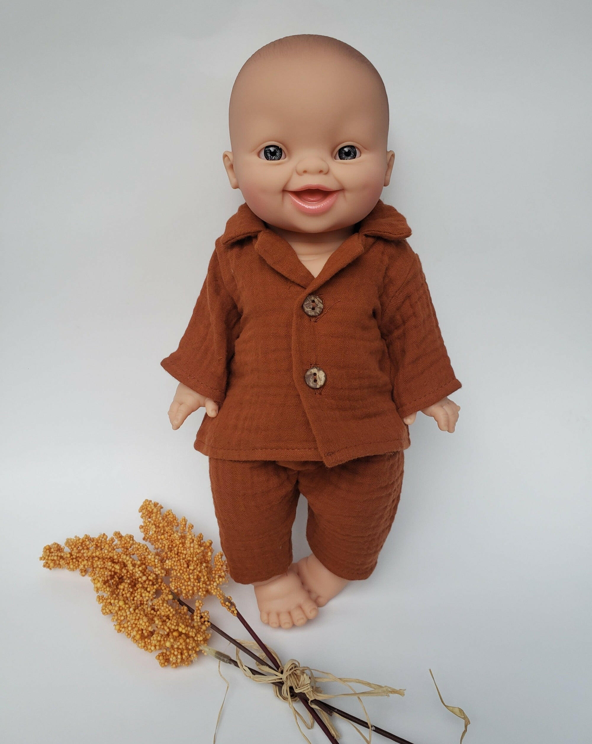 Unisex Doll Pajama Set - Sienna Doll Clothing Minikane