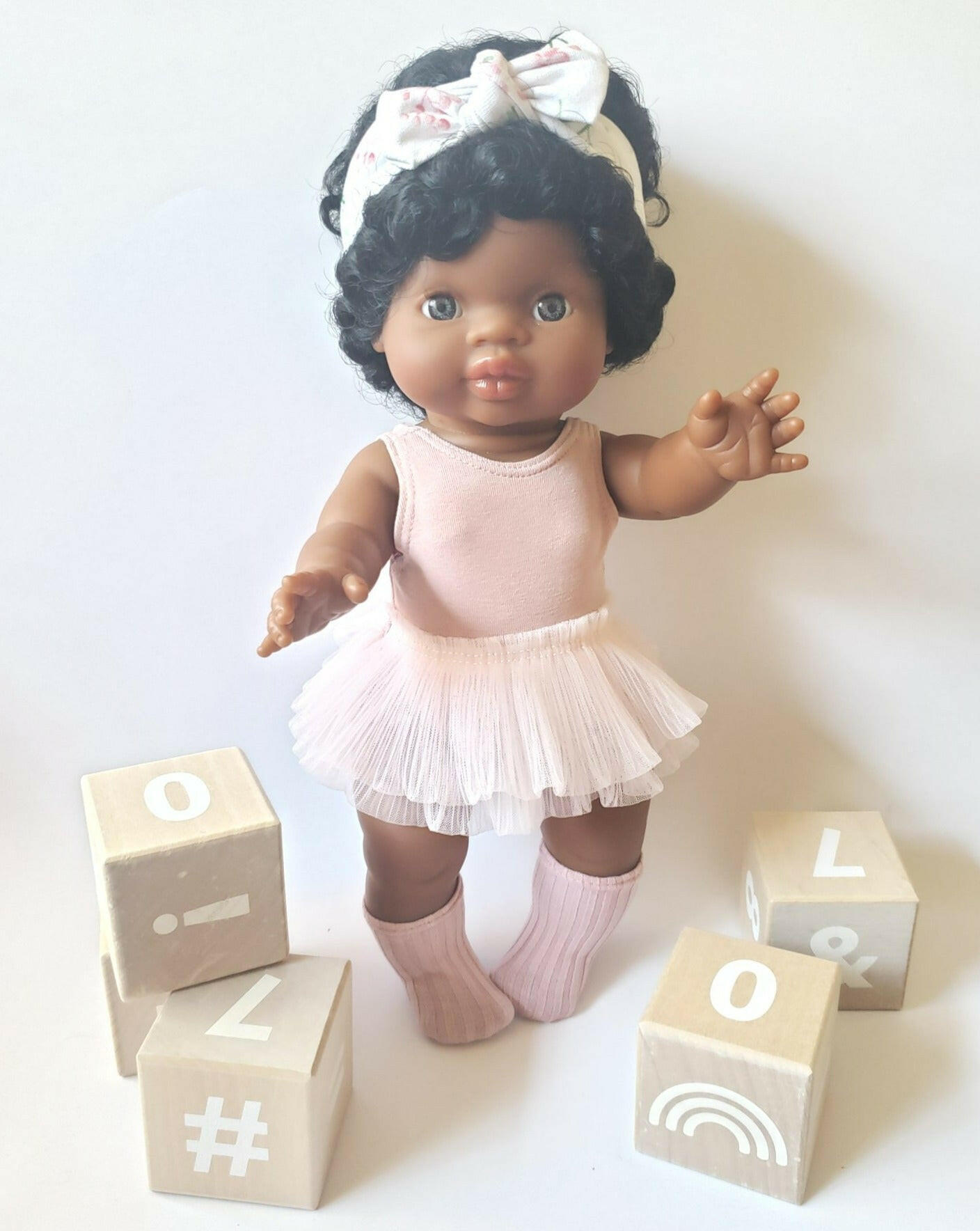 Doll Socks Doll Clothing Little Wonder & Co. Tea Rose