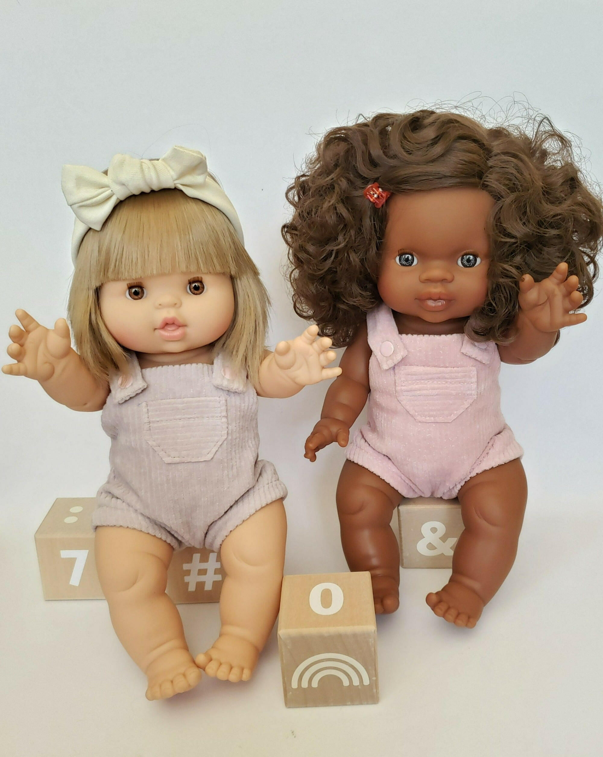 Corduroy Baby Doll Romper Doll Clothing Little Wonder & Co.