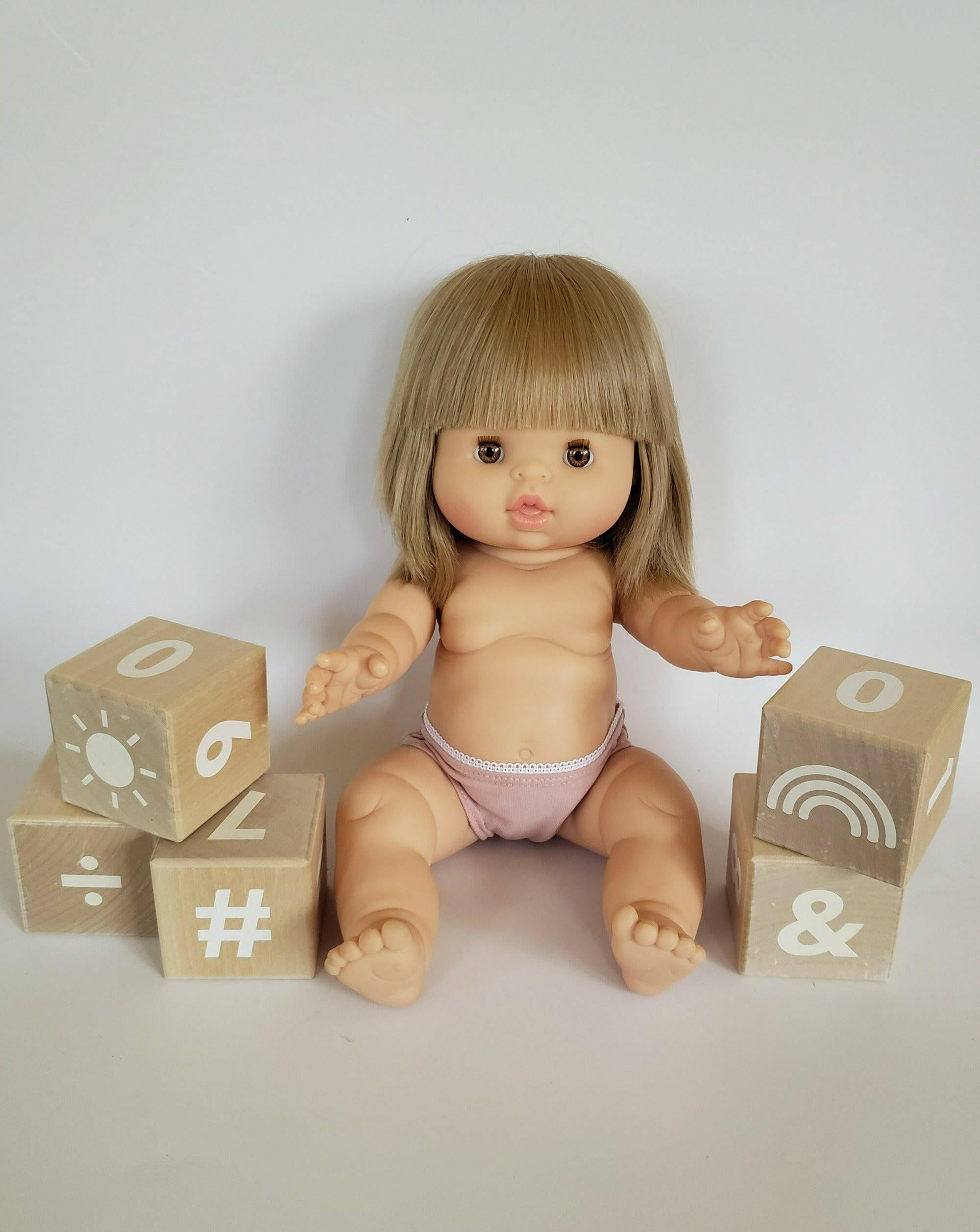 Baby Doll Cotton Undies Doll Clothing Little Wonder & Co. Tea Rose