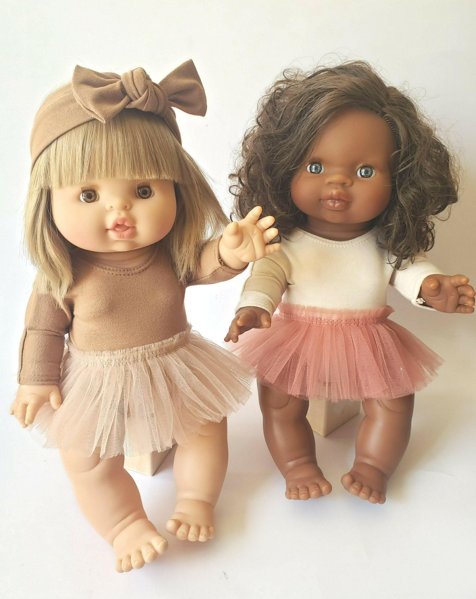 Longsleeve Bodysuit & Tutu - Mocha Doll Clothing Little Wonder & Co.