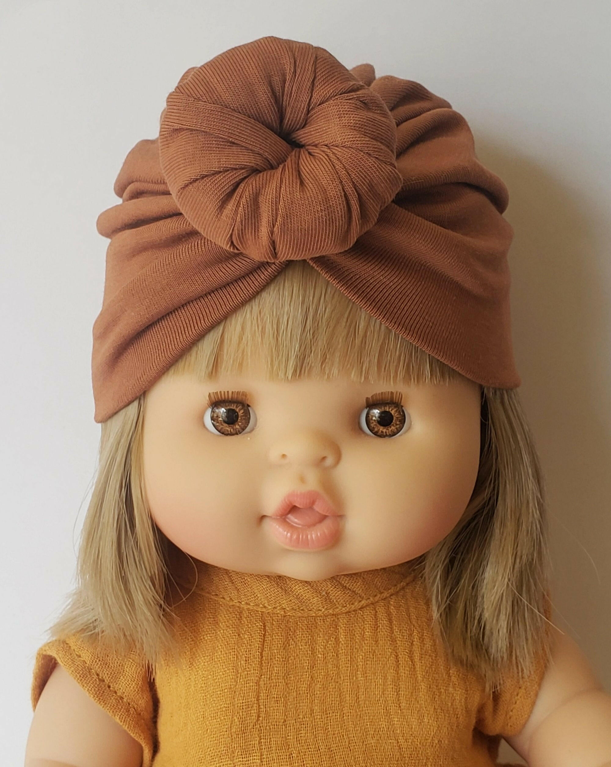Doll Turbans Doll Clothing Little Wonder & Co. Mocha