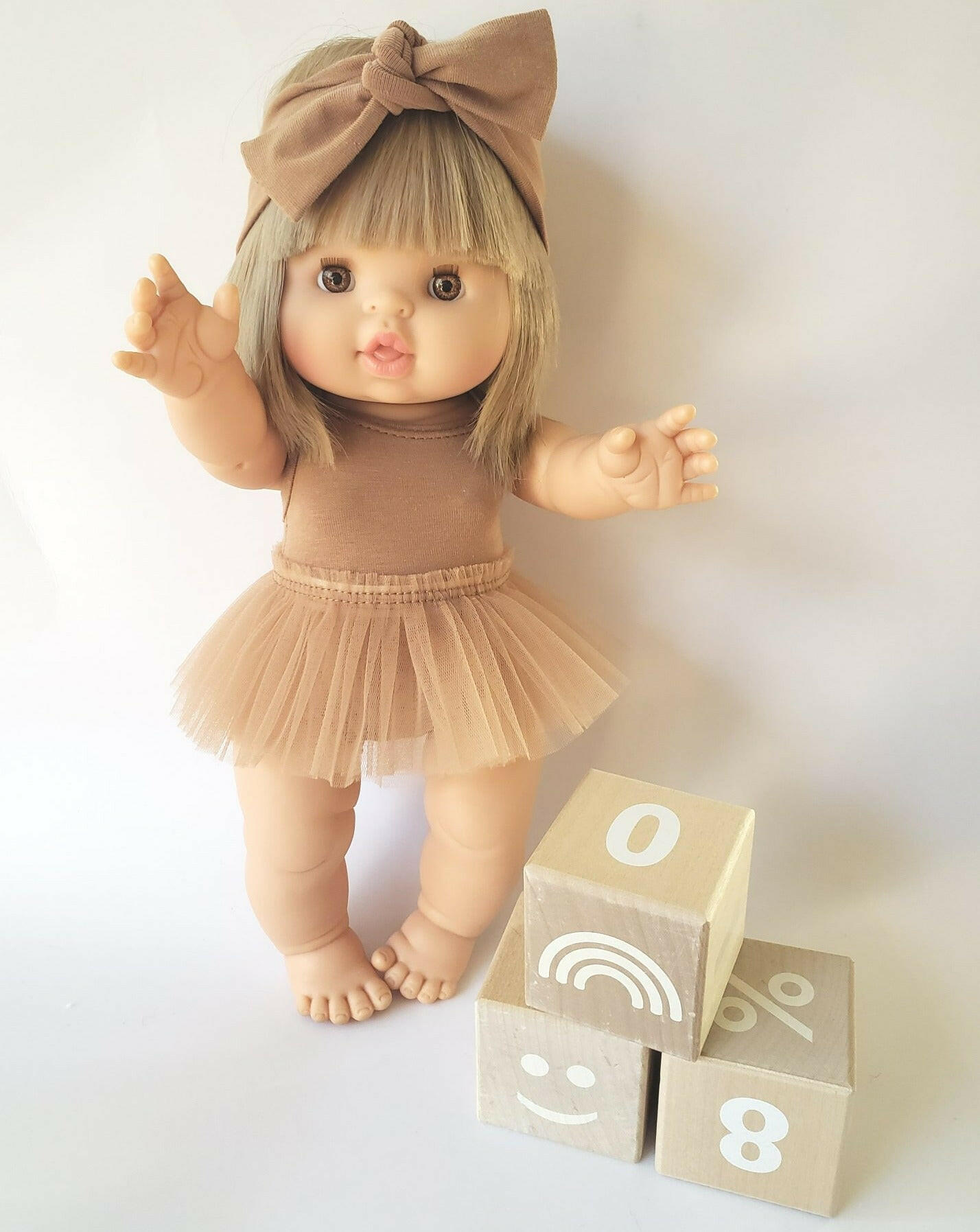 Bodysuit & Tutu - Mocha Doll Clothing Little Wonder & Co.