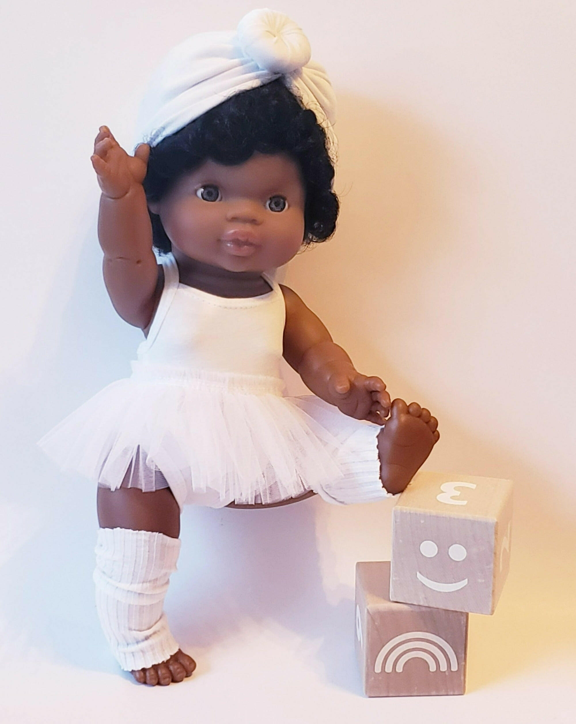 Doll Leg Warmers Doll Clothing Little Wonder & Co. White
