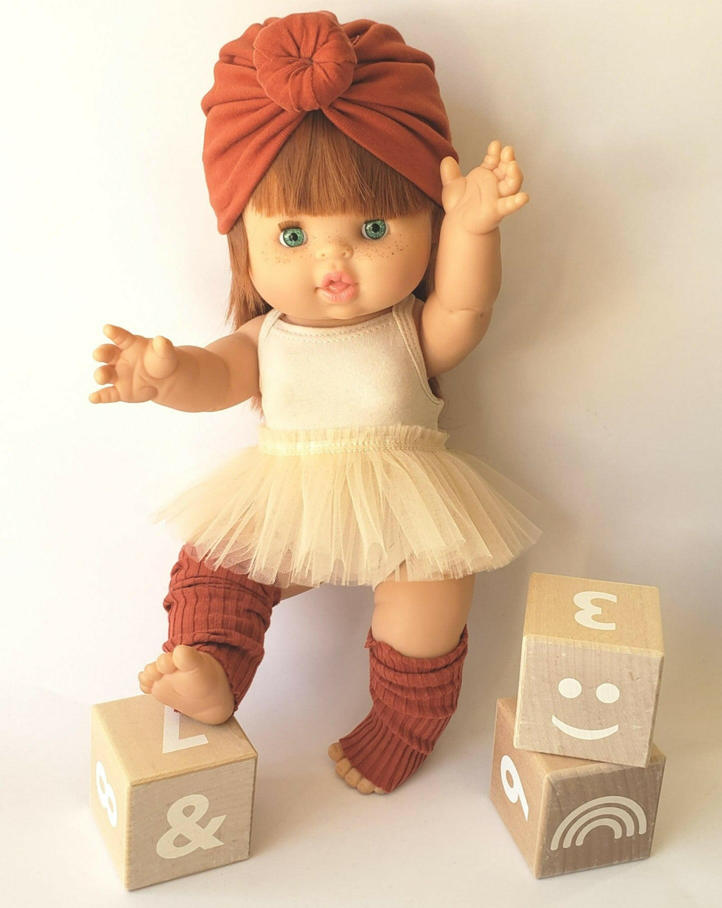 Bodysuit & Tutu - Cream Doll Clothing Little Wonder & Co.