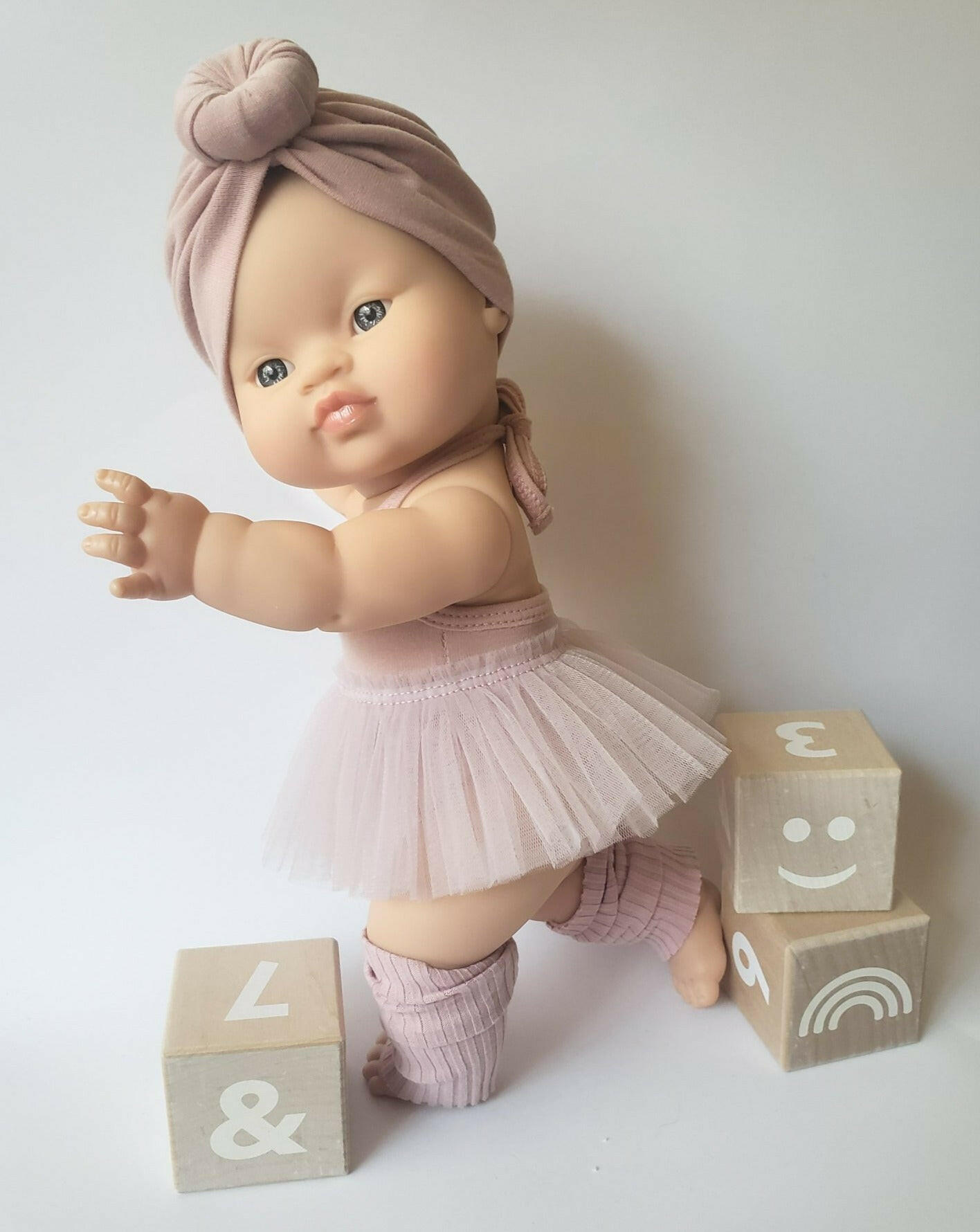 Bodysuit & Tutu - Tea Rose Doll Clothing Little Wonder & Co.
