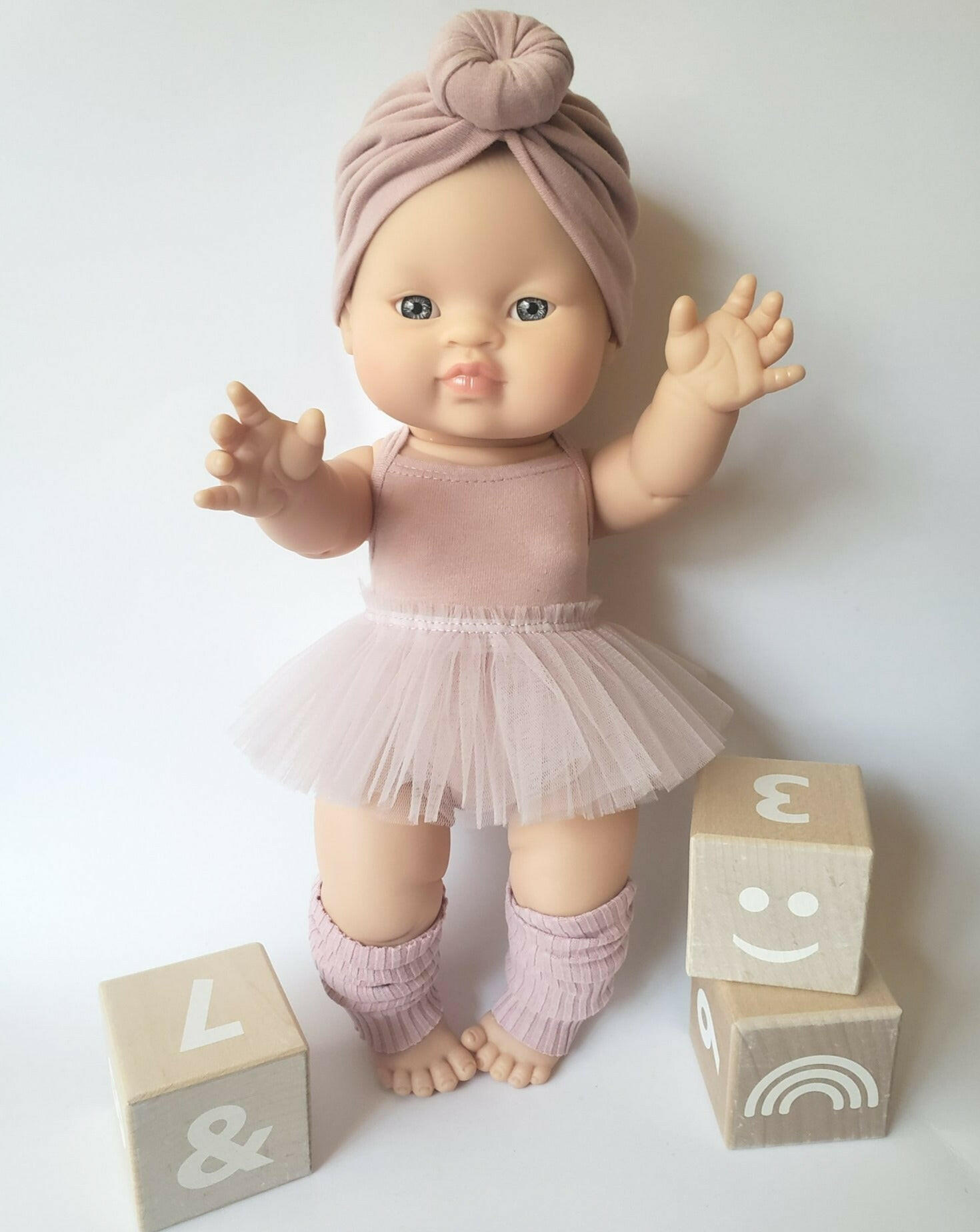 Bodysuit & Tutu - Tea Rose Doll Clothing Little Wonder & Co.