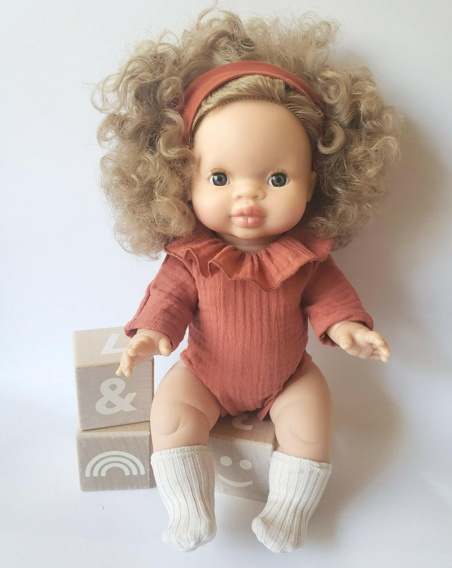 Doll Socks Doll Clothing Little Wonder & Co. Cream
