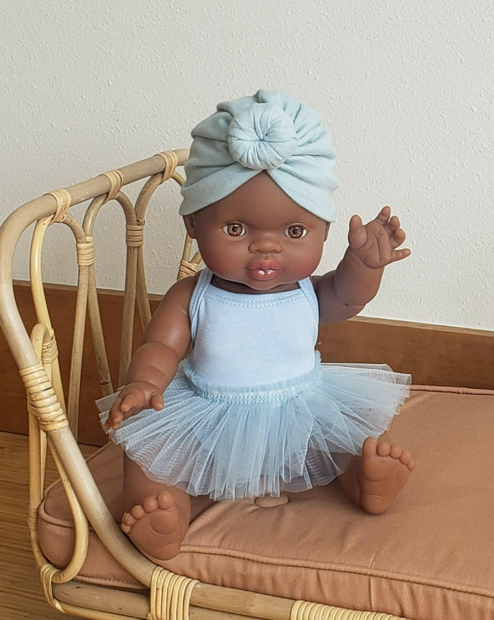 Doll Turbans Doll Clothing Little Wonder & Co. Sky