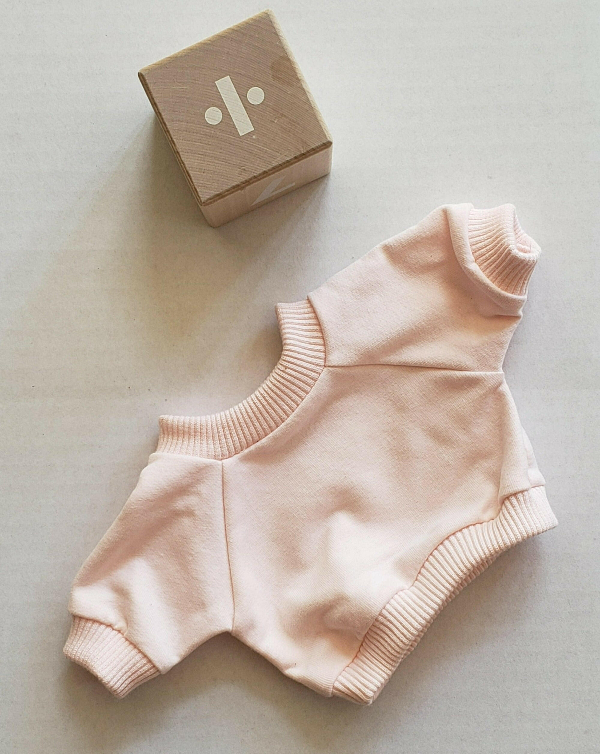 Baby Doll Cotton Sweatshirt Doll Clothing Little Wonder & Co. Ligh Pink