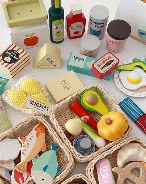 Supermarket Grocery Set Play Food Tender Leaf