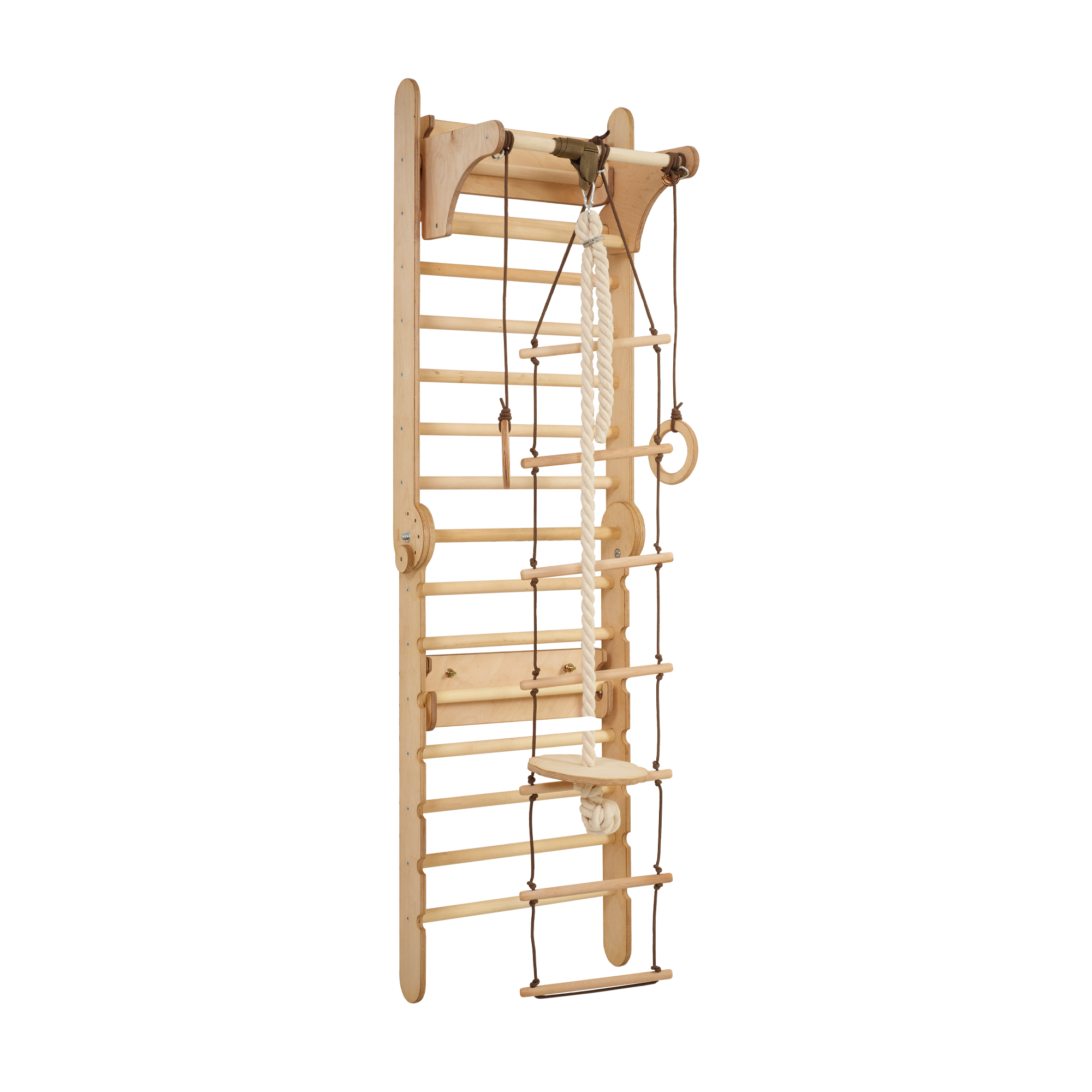 Wooden Swedish Wall / Climbing ladder for Children + Swing Set Swesdish wall Goodevas
