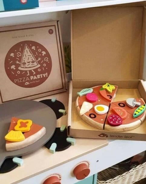 Pizza Party Wooden Toys Tender Leaf