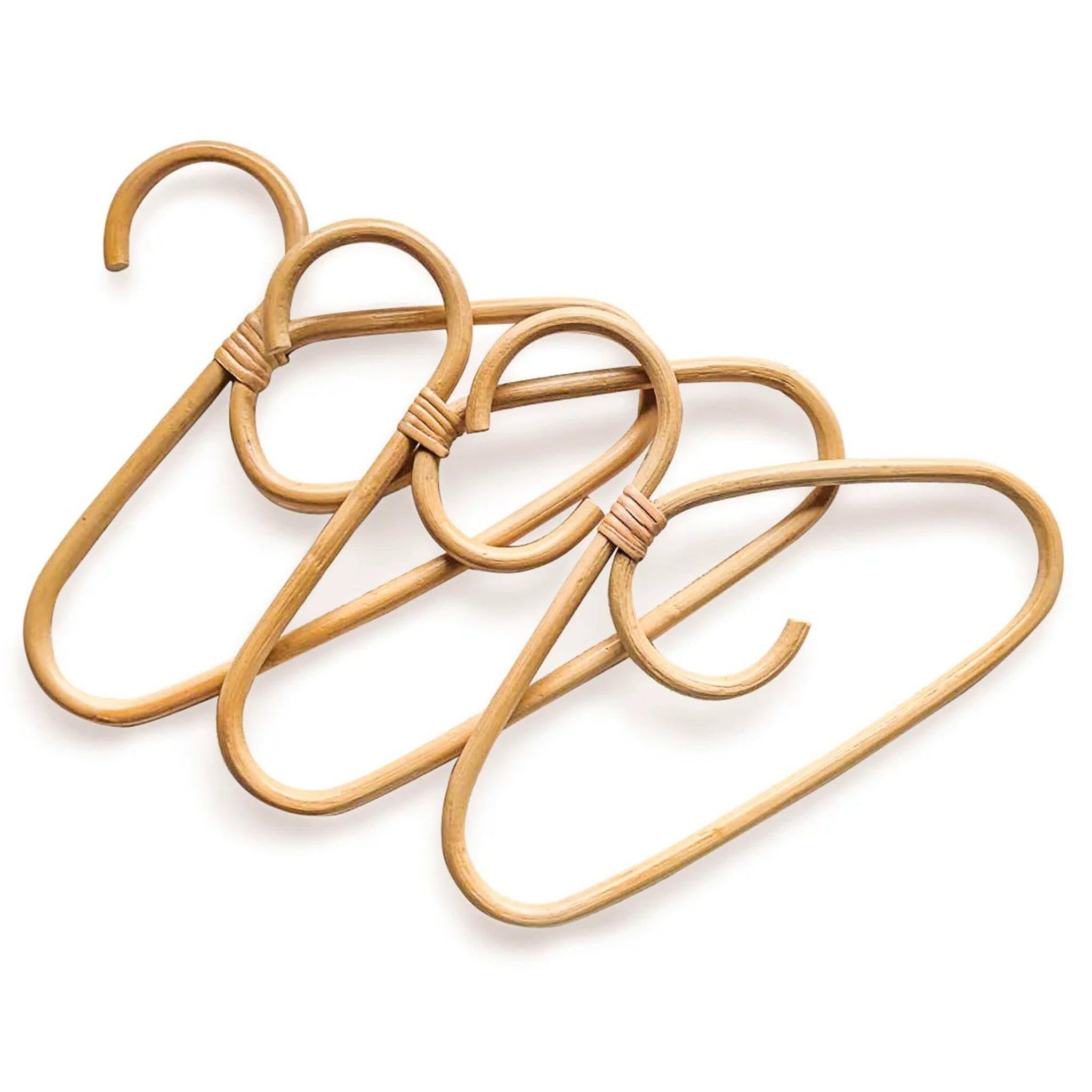 Rattan Kids Hangers  Poppie Toys Pack of 3