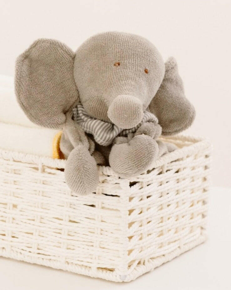 Organic Elephant Lovey Doll - Classic Grey Lovey Under the Nile