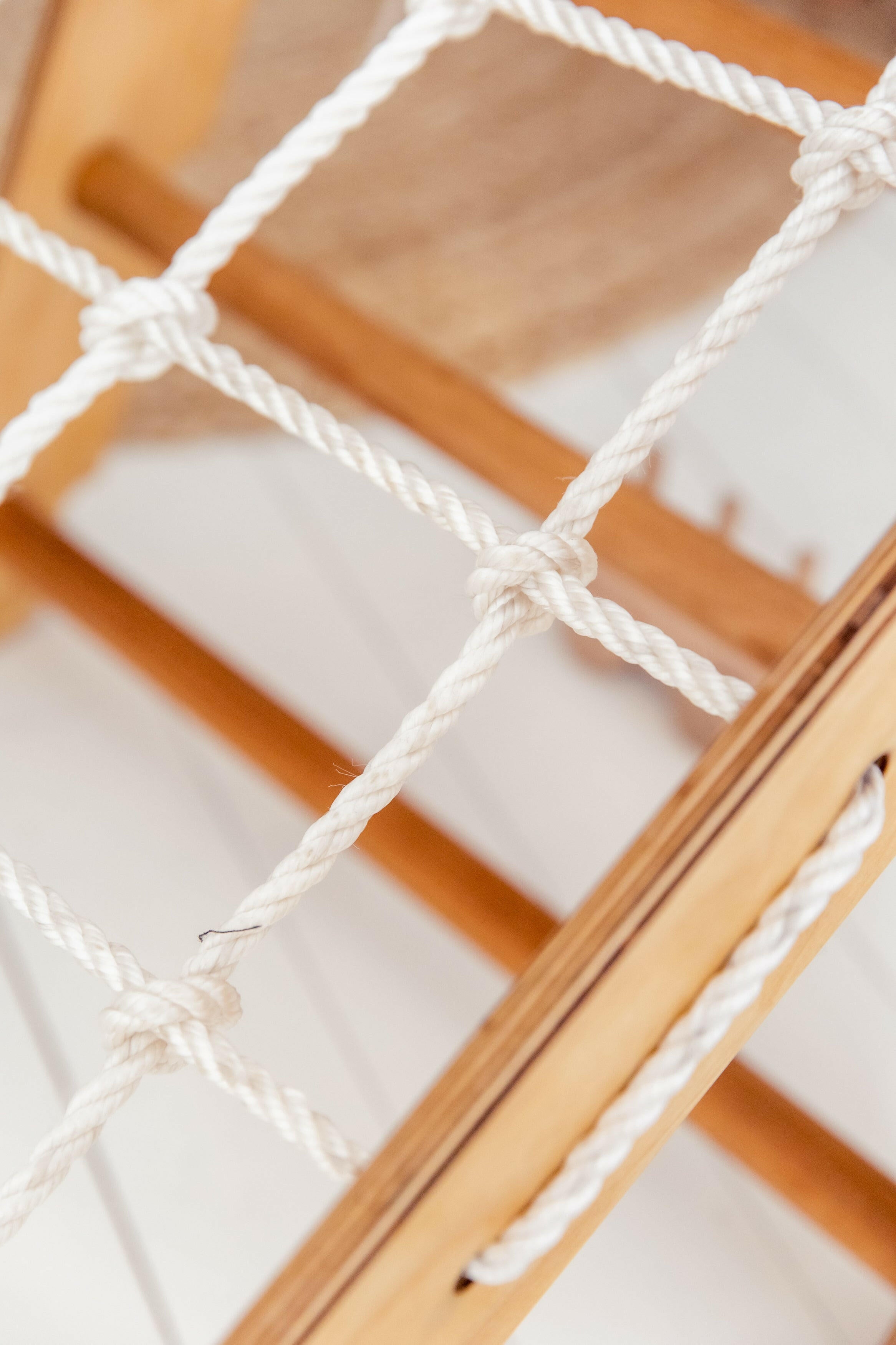 Climbing Net for Triangle Ladder - Beige Ladder Accessories Goodevas