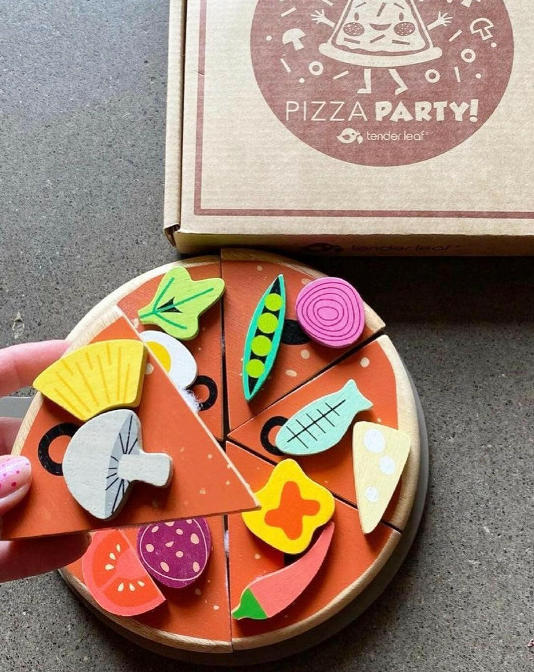 Pizza Party Wooden Toys Tender Leaf