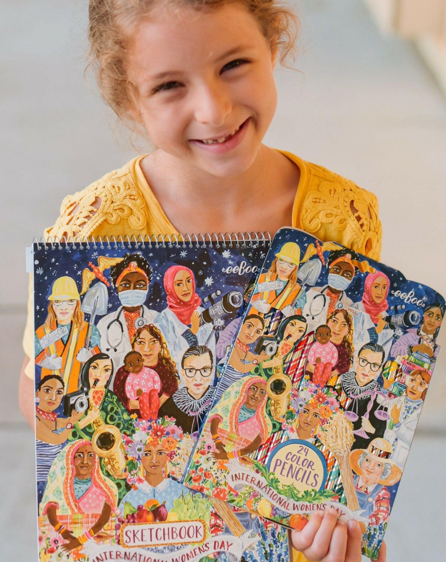 International Women's Day 24 Pack Colored Pencils Arts & Crafts eeboo