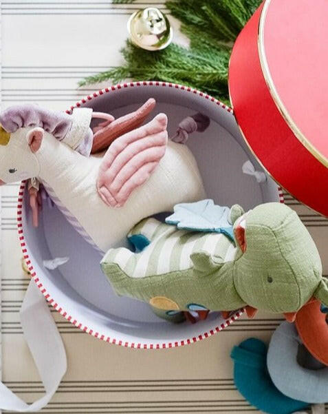 Link & Love™ Dino Activity Plush with Teether Toy Baby Essentials Itzy Ritzy