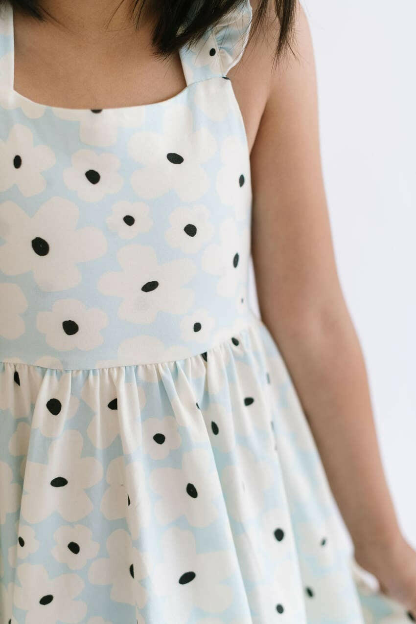 Rosita Dress in Big Blooms Ollie Jay