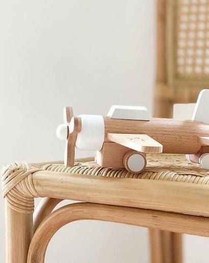 Hikoki propeller - Wooden Wind-up Propeller Plane Kids Propeller Plane Toy kiko+ and gg*