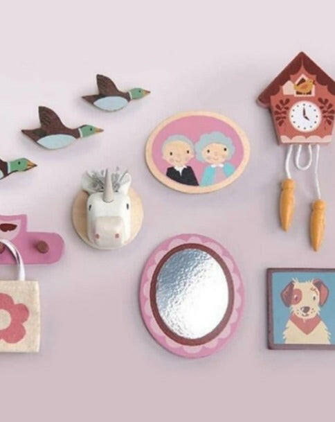 Doll House Wall Decor Dollhouse Furniture Tender Leaf