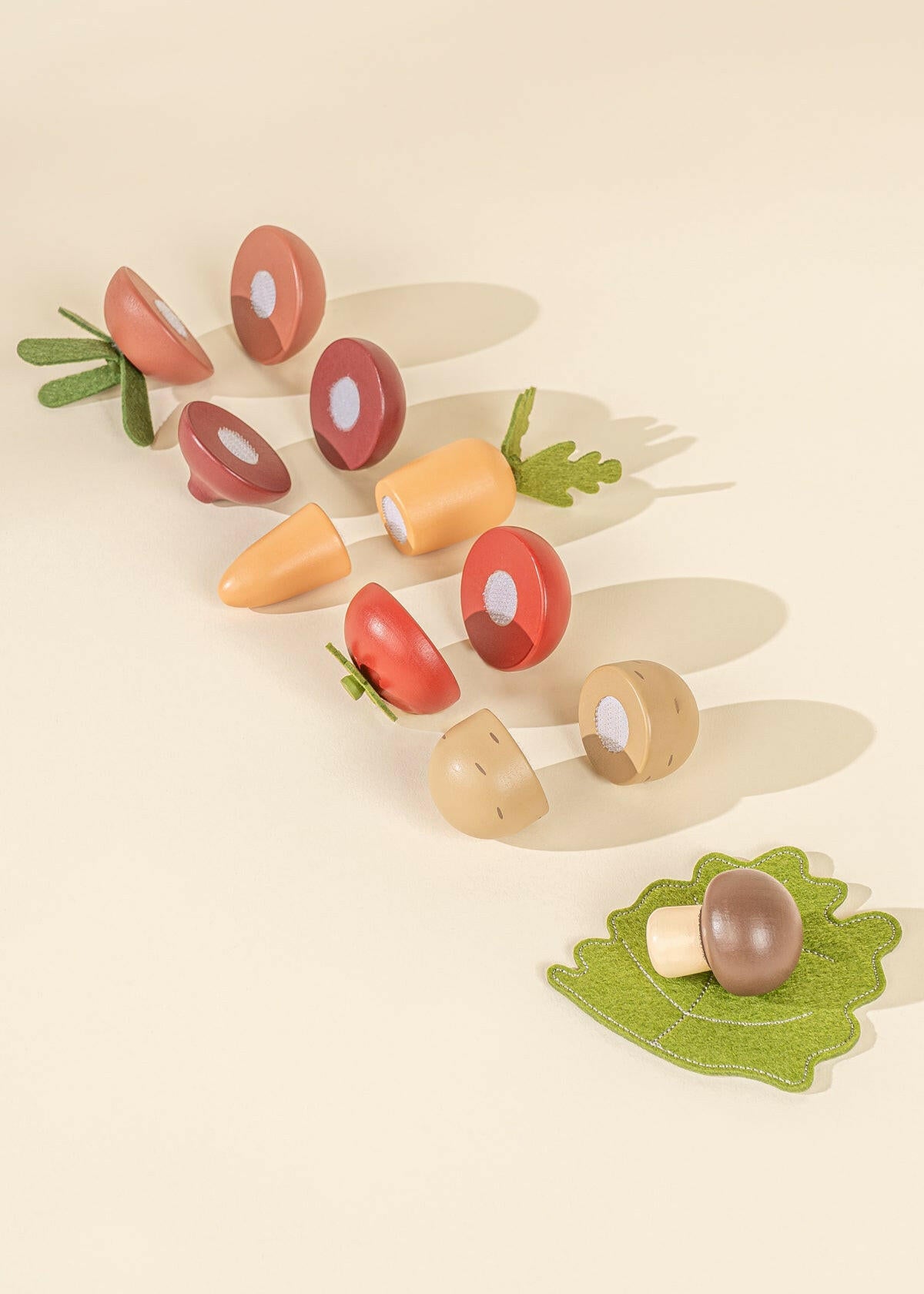 Wooden Vegetables Playset Play Food Coco Village