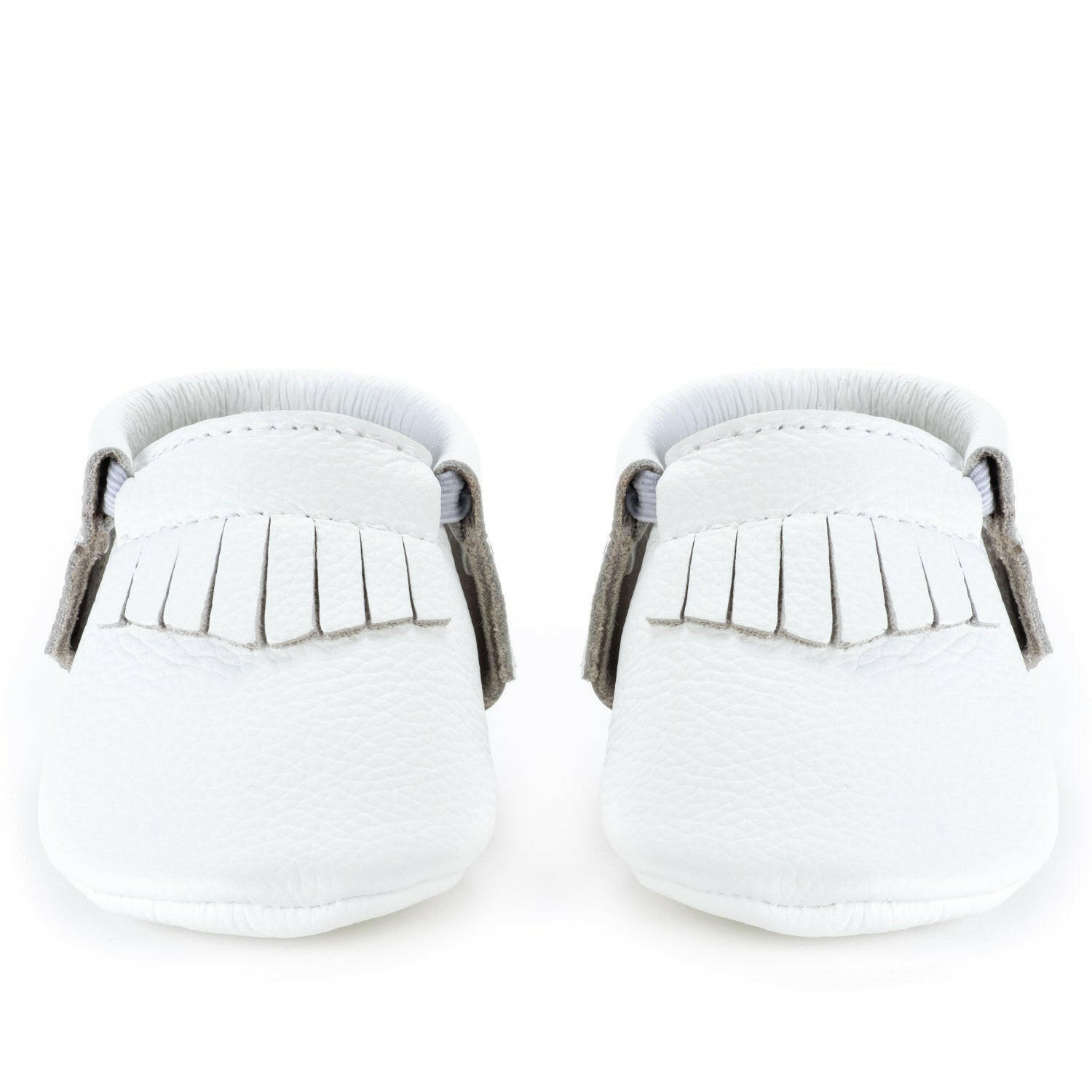 Pearl White Baby Moccasins Baby Moccasins BirdRock Baby