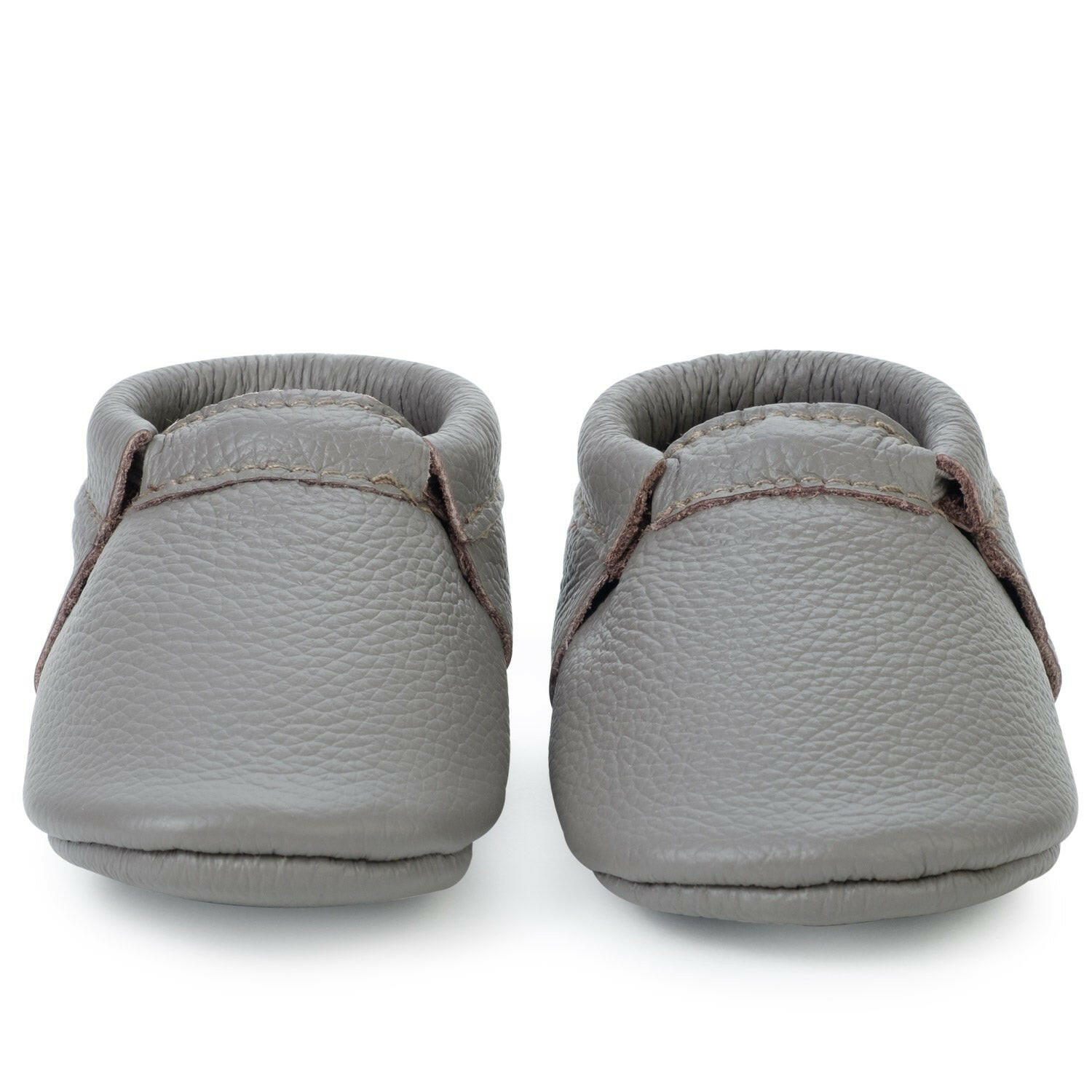 Slate Fringeless Moccasins Fringeless Moccasins BirdRock Baby