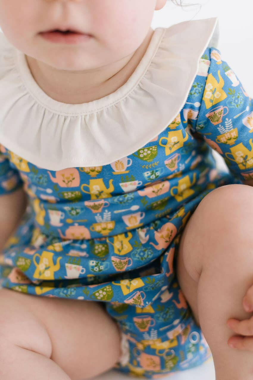 Harlow Romper in Tea Party romper Ollie Jay