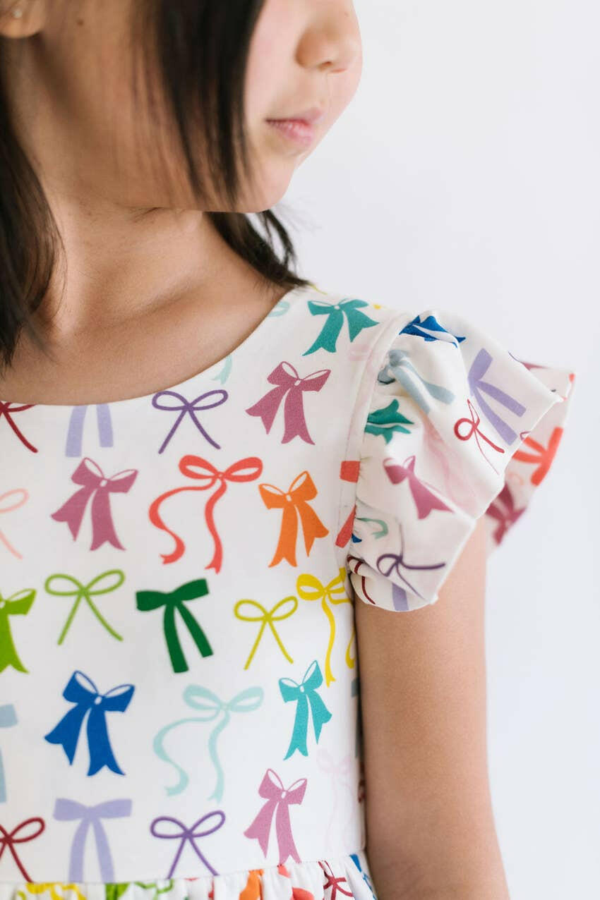 Olivia Dress in Rain-Bows Ollie Jay