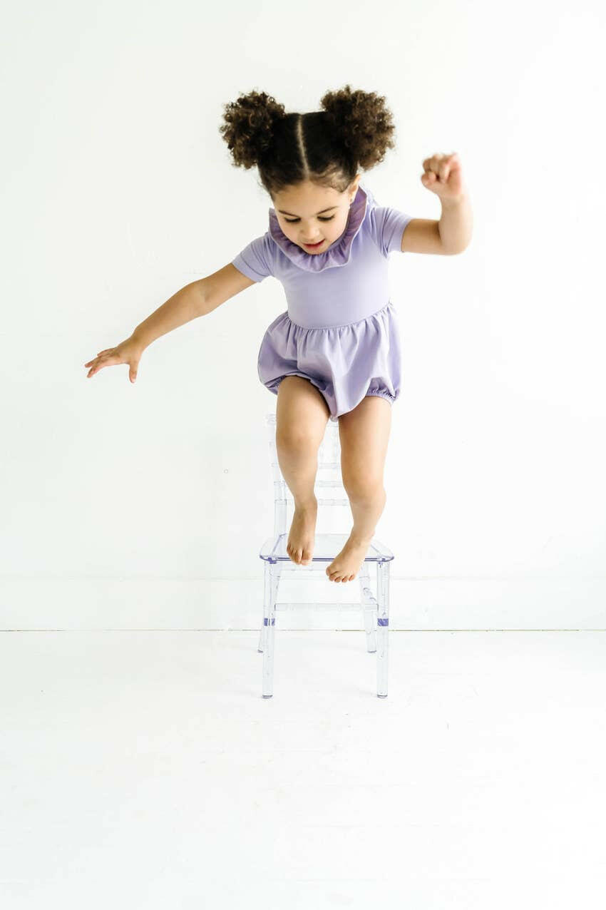Harlow Romper in Lavender romper Ollie Jay