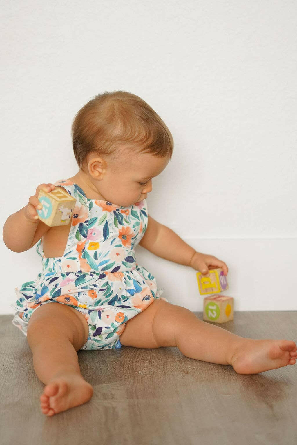 Isla Romper in Summer Floral romper Ollie Jay
