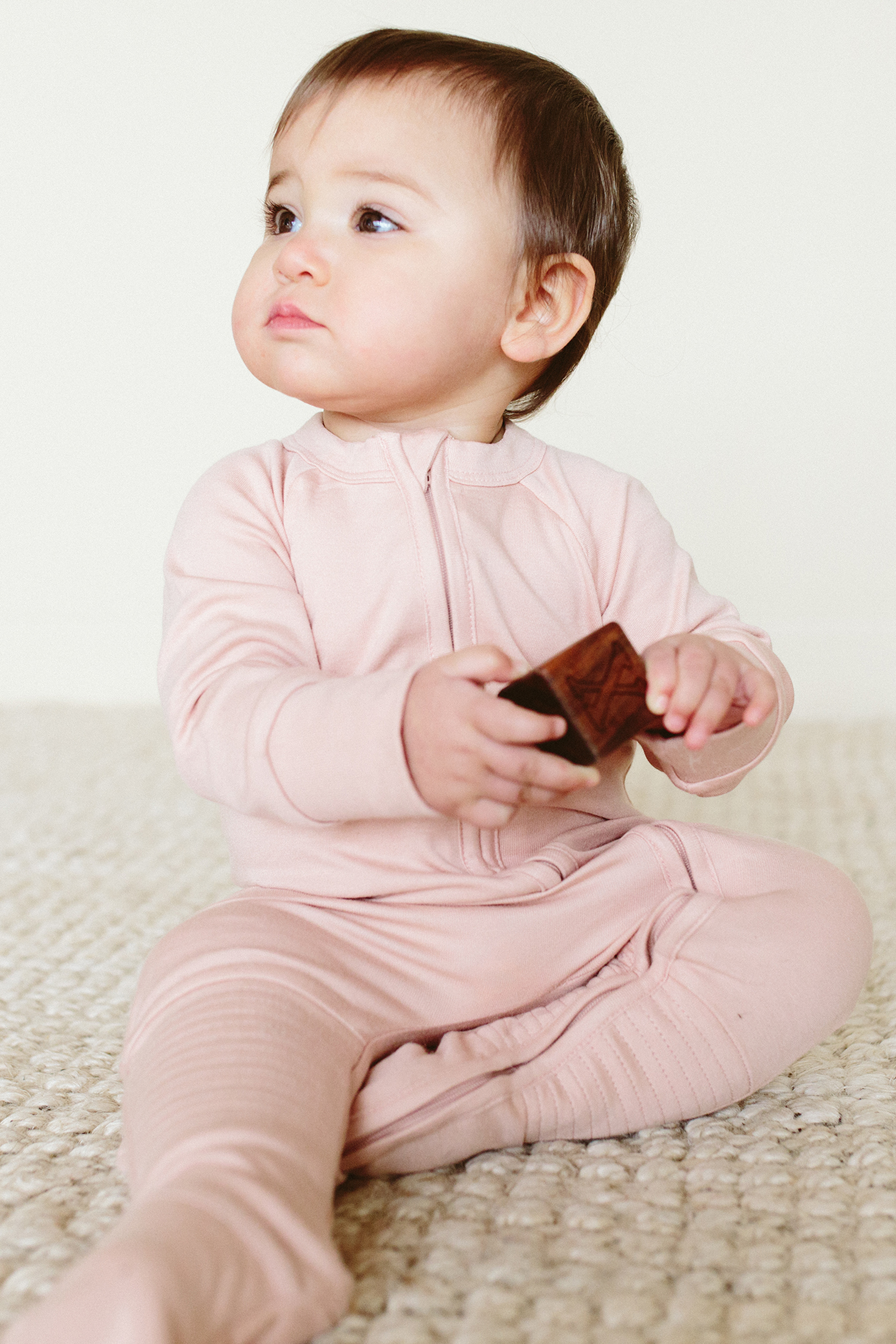 ZIPPER JUMPSUIT | ROSE Zipper Jumpsuits goumikids 6-12M
