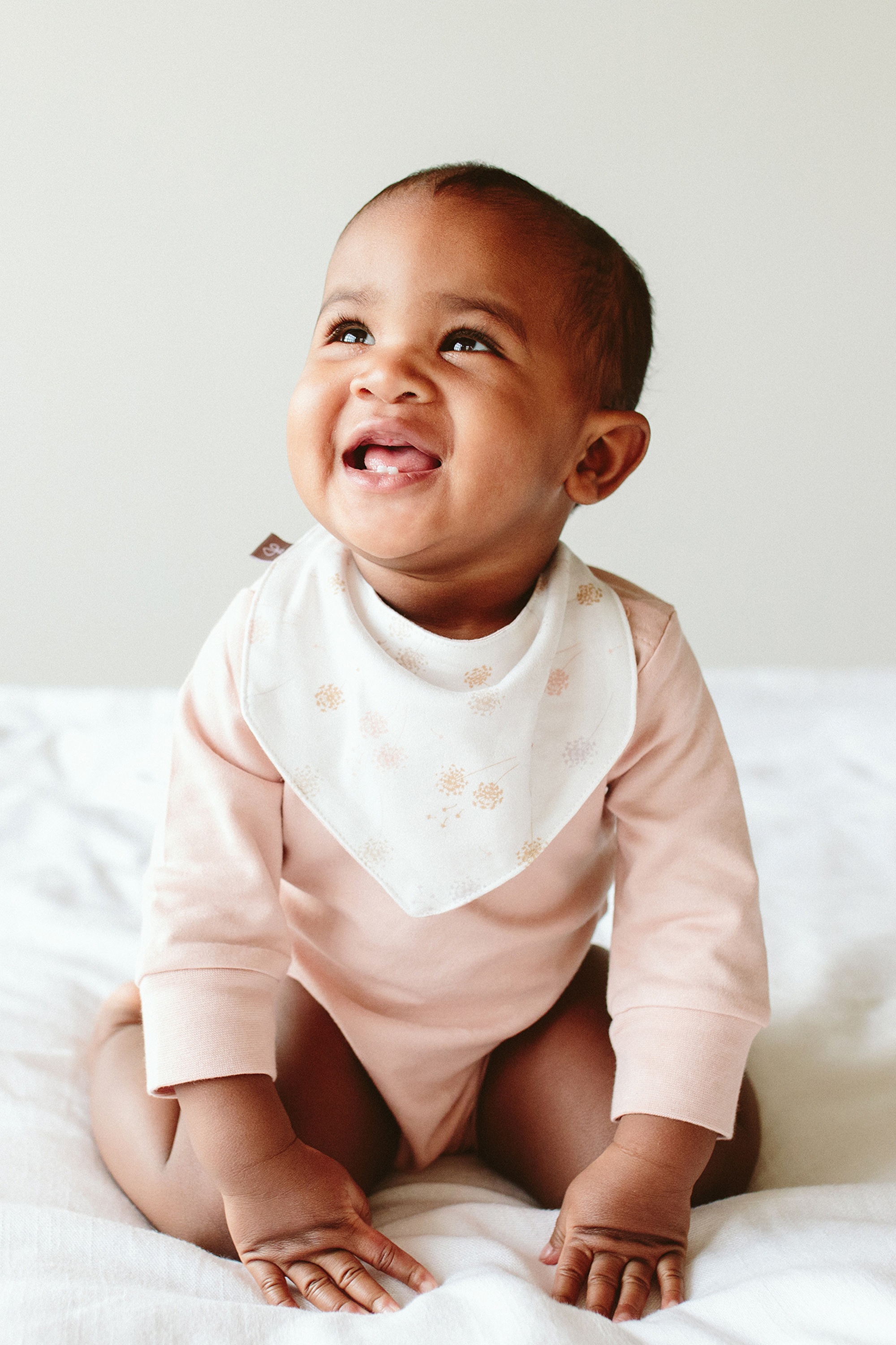 LONG-SLEEVE BODYSUIT | ROSE bodysuit goumikids 0-3M
