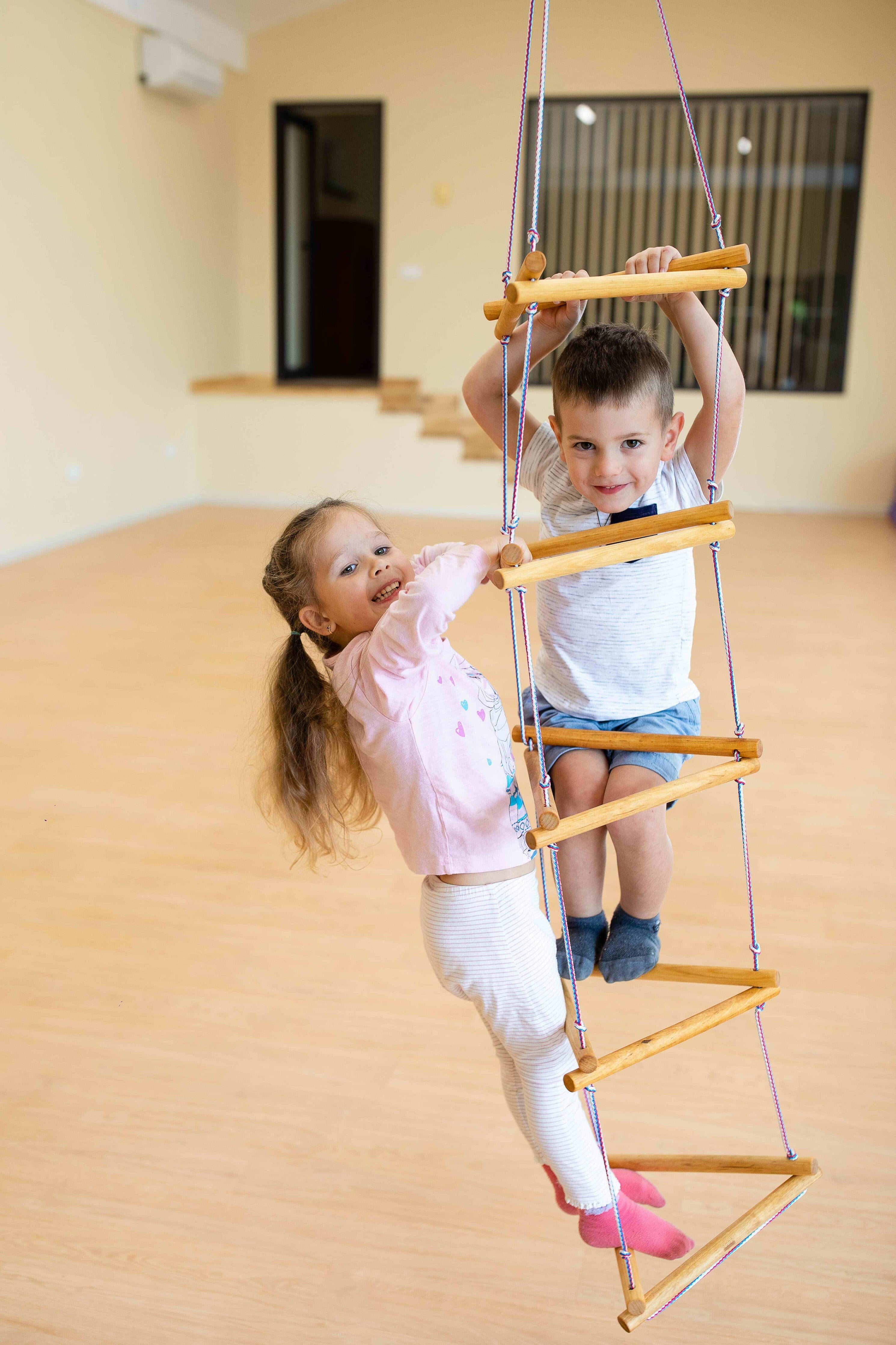 2in1 Swings Set: Triangle rope ladder + Gymnastic rings 2in1 Swing Set Goodevas