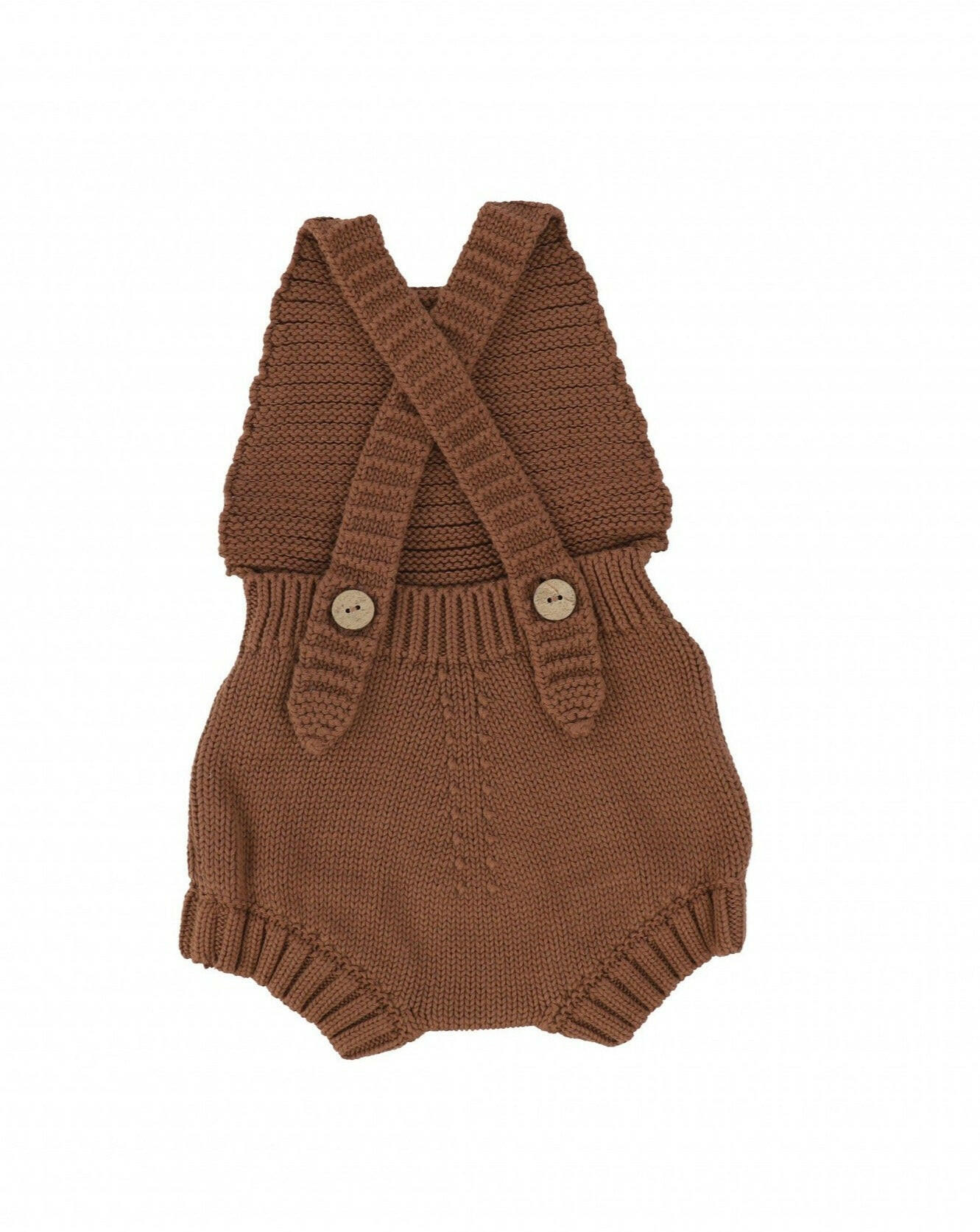 The Knit Romper - Mocha Clothing The Simple Folk
