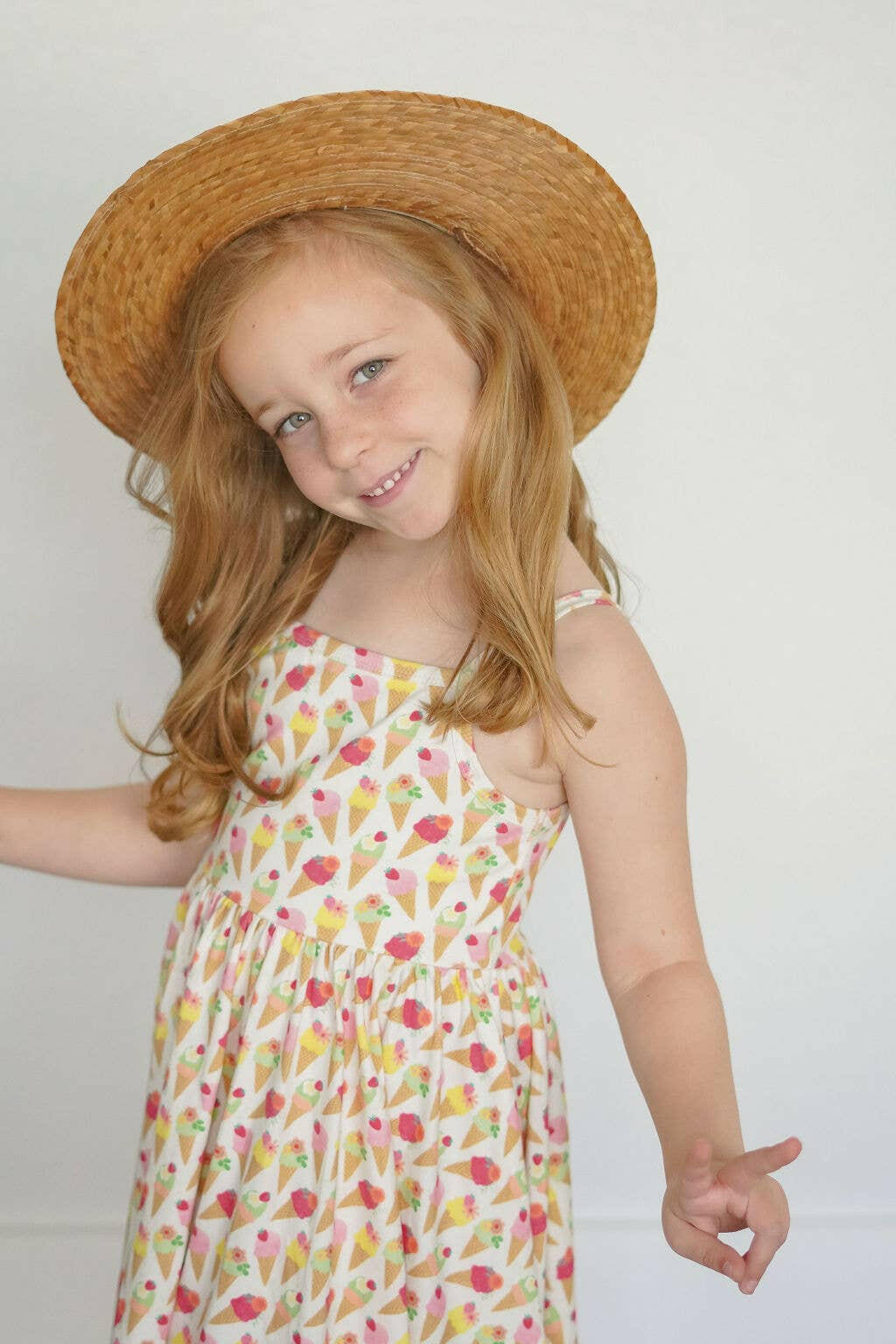 Camila Dress in Ice Cream Scoop Ollie Jay