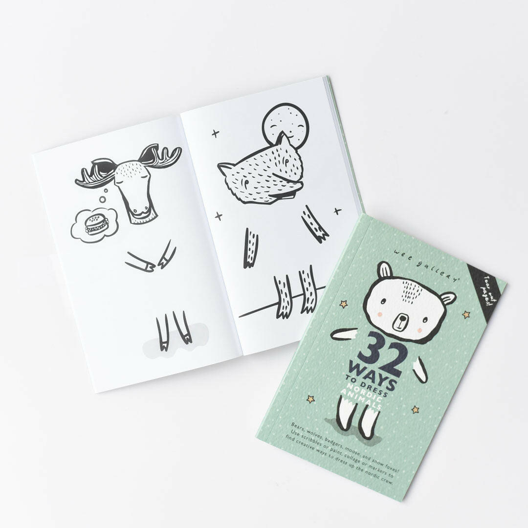 32 Ways to Dress Nordic Animals - Activity Book Books Wee Gallery